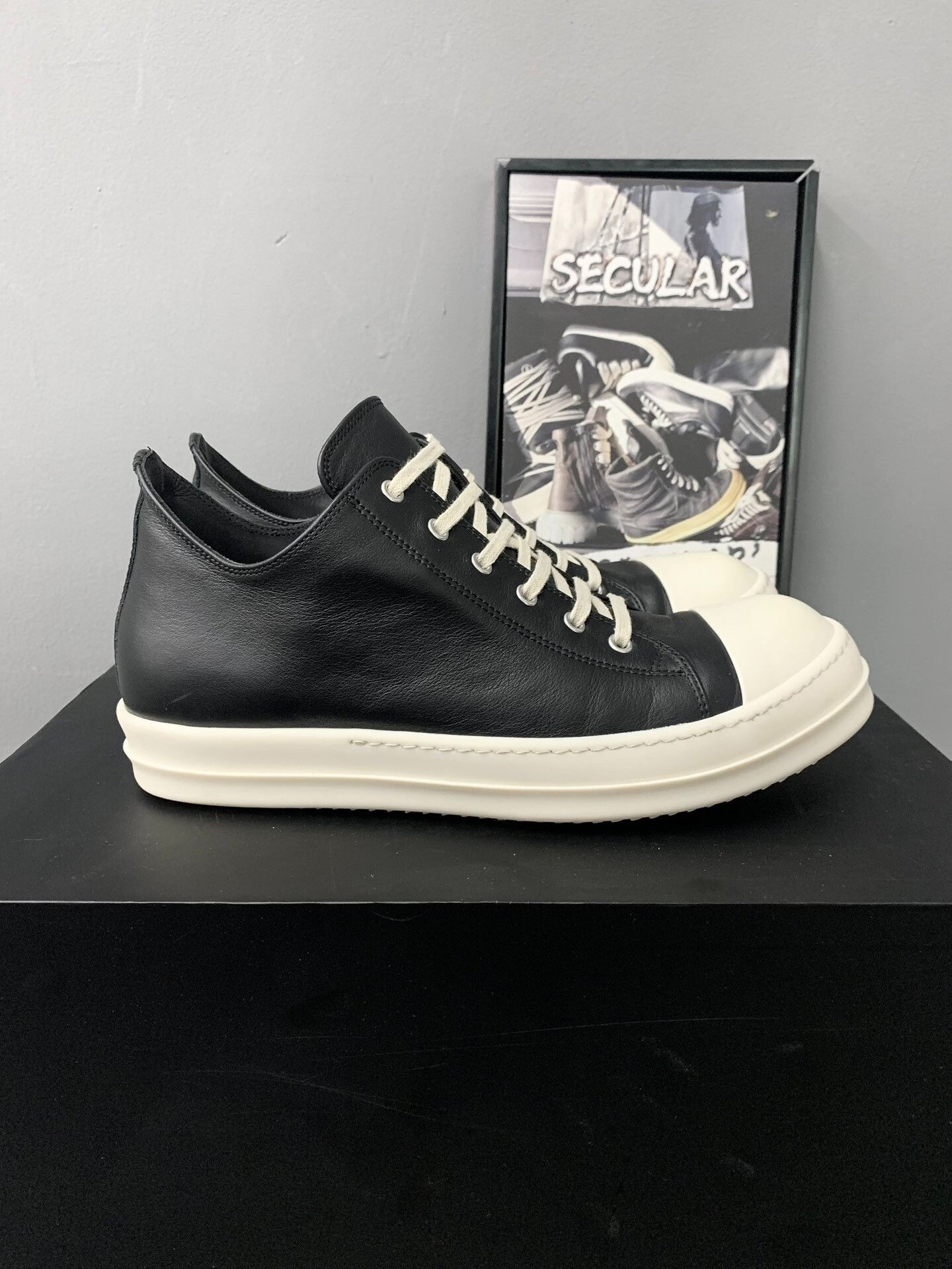 Rick Owens rick owens low-top leather sneakers Size US 10 / EU 43 - 2 Thumbnail