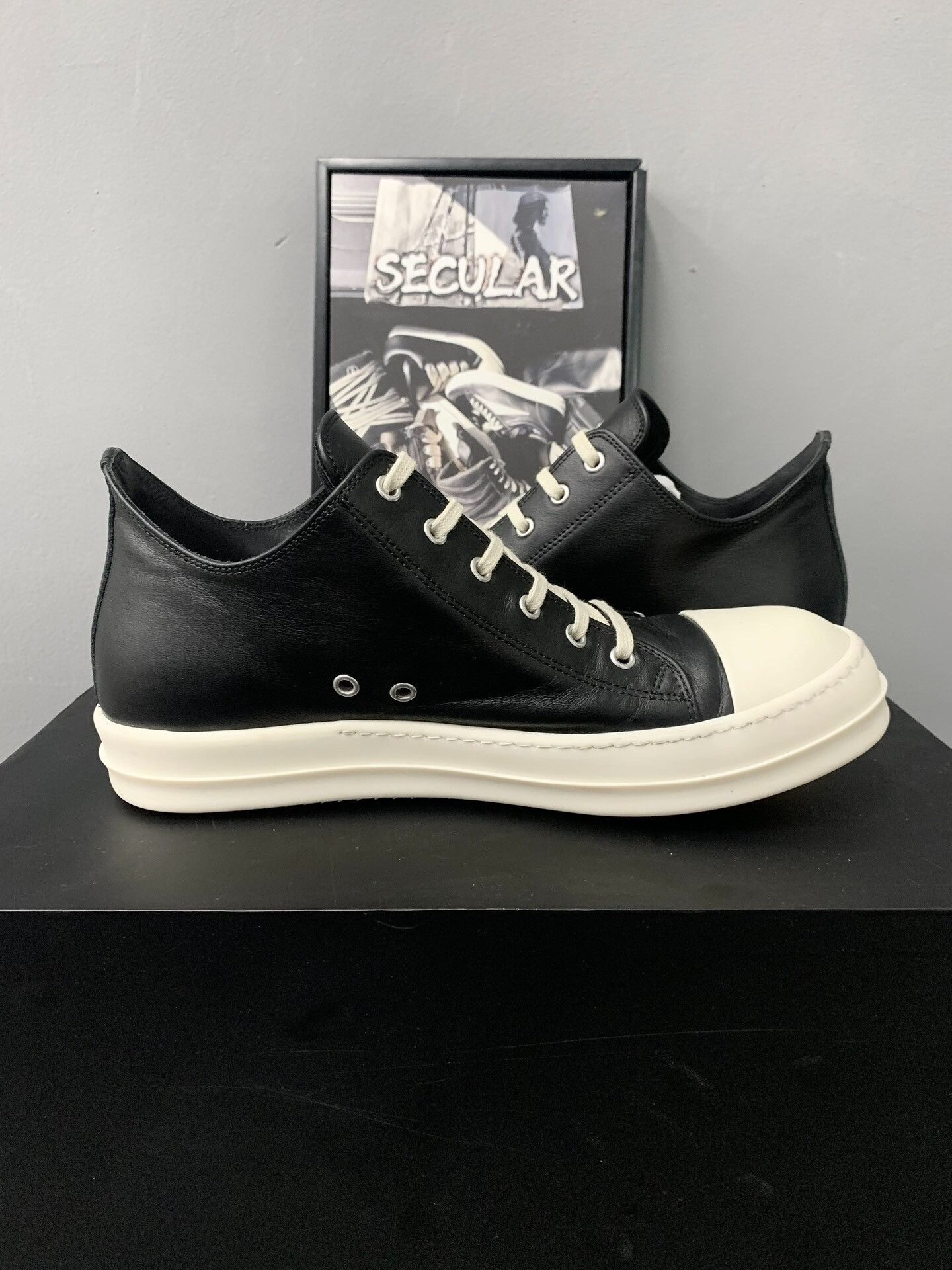 Rick Owens rick owens low-top leather sneakers Size US 10 / EU 43 - 5 Thumbnail