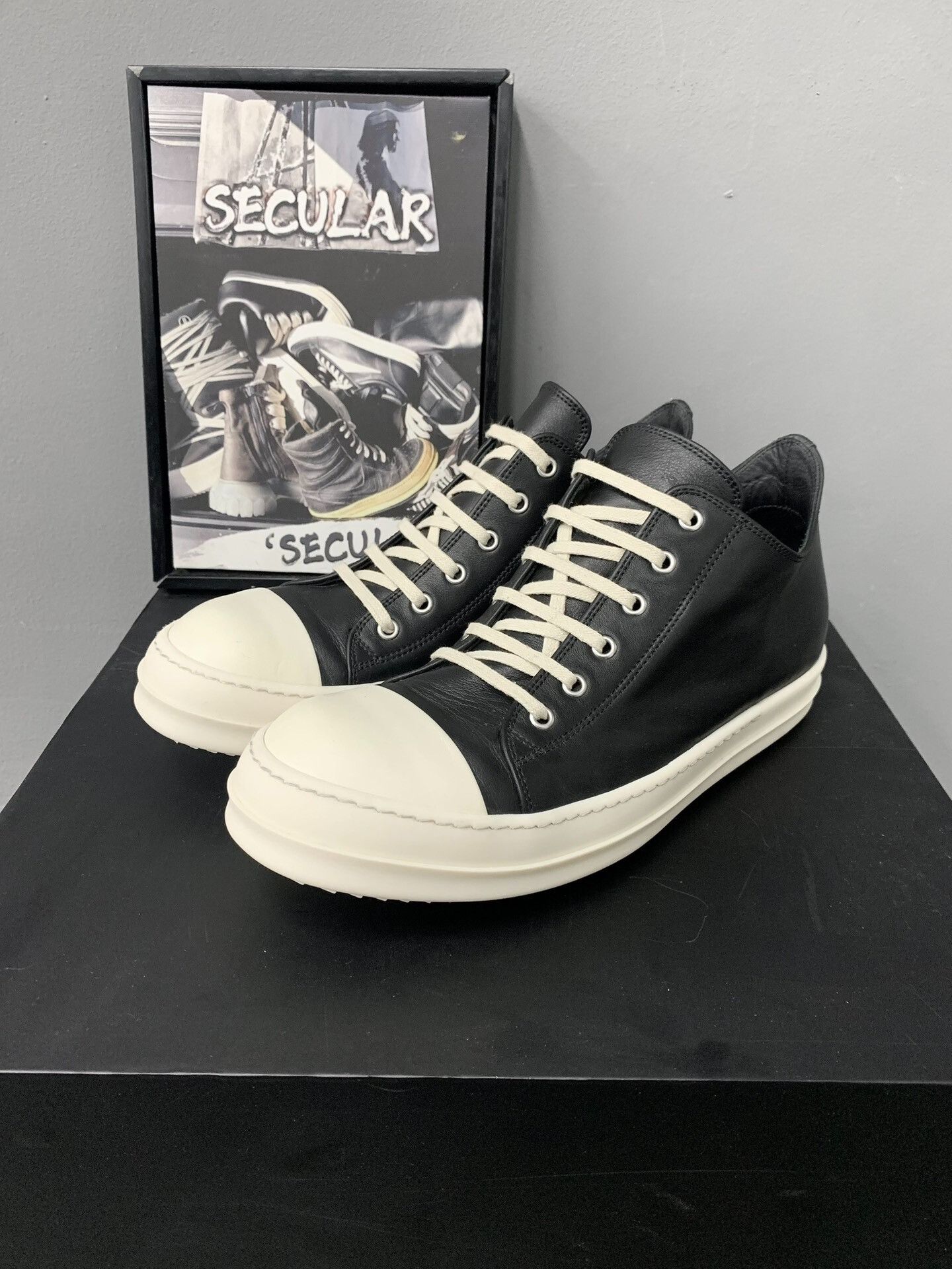 Rick Owens rick owens low-top leather sneakers Size US 10 / EU 43 - 4 Thumbnail