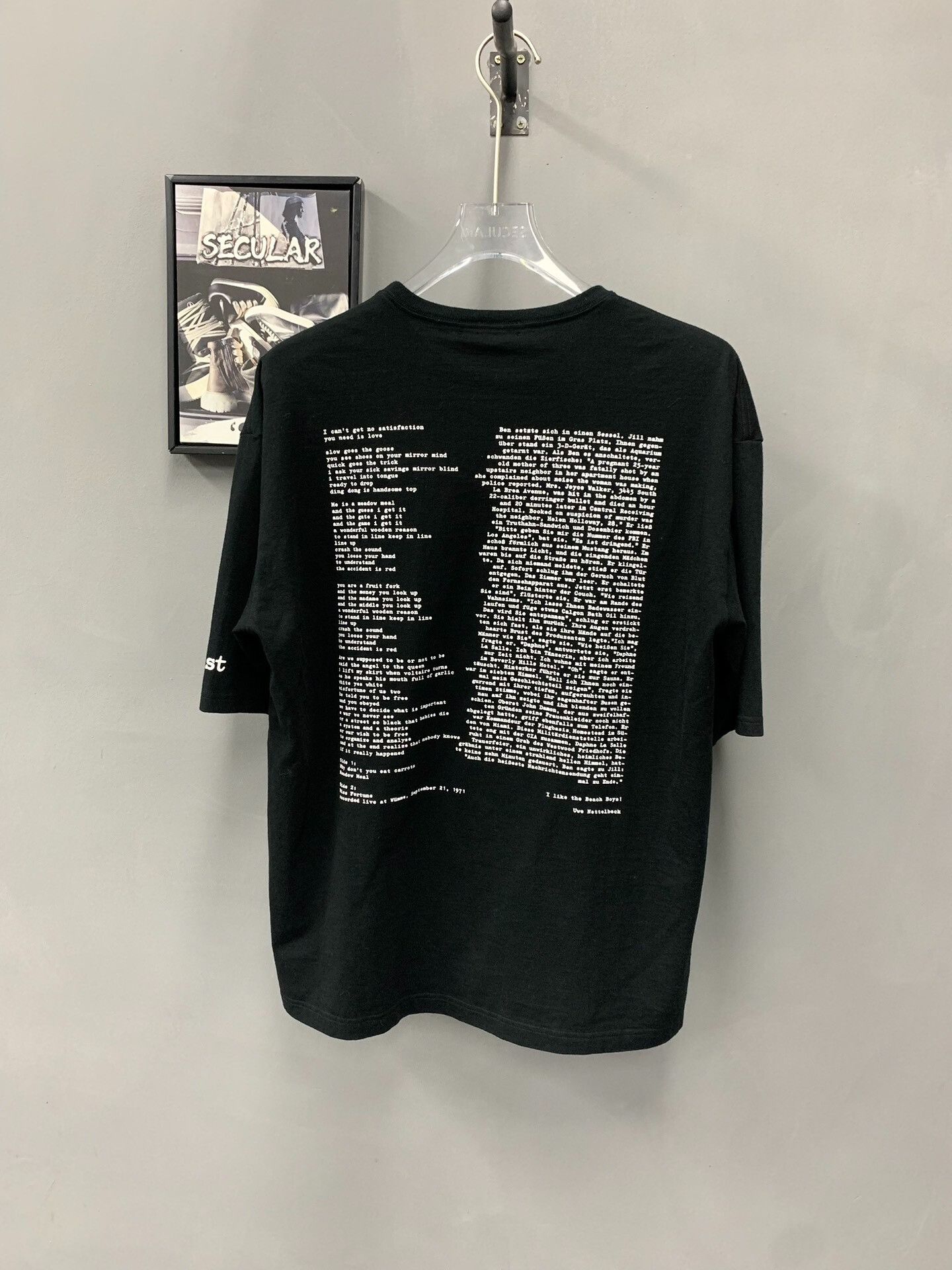 Undercover Undercover Black Short Sleeve Tee with Design Size US M / EU 48-50 / 2 - 4 Thumbnail