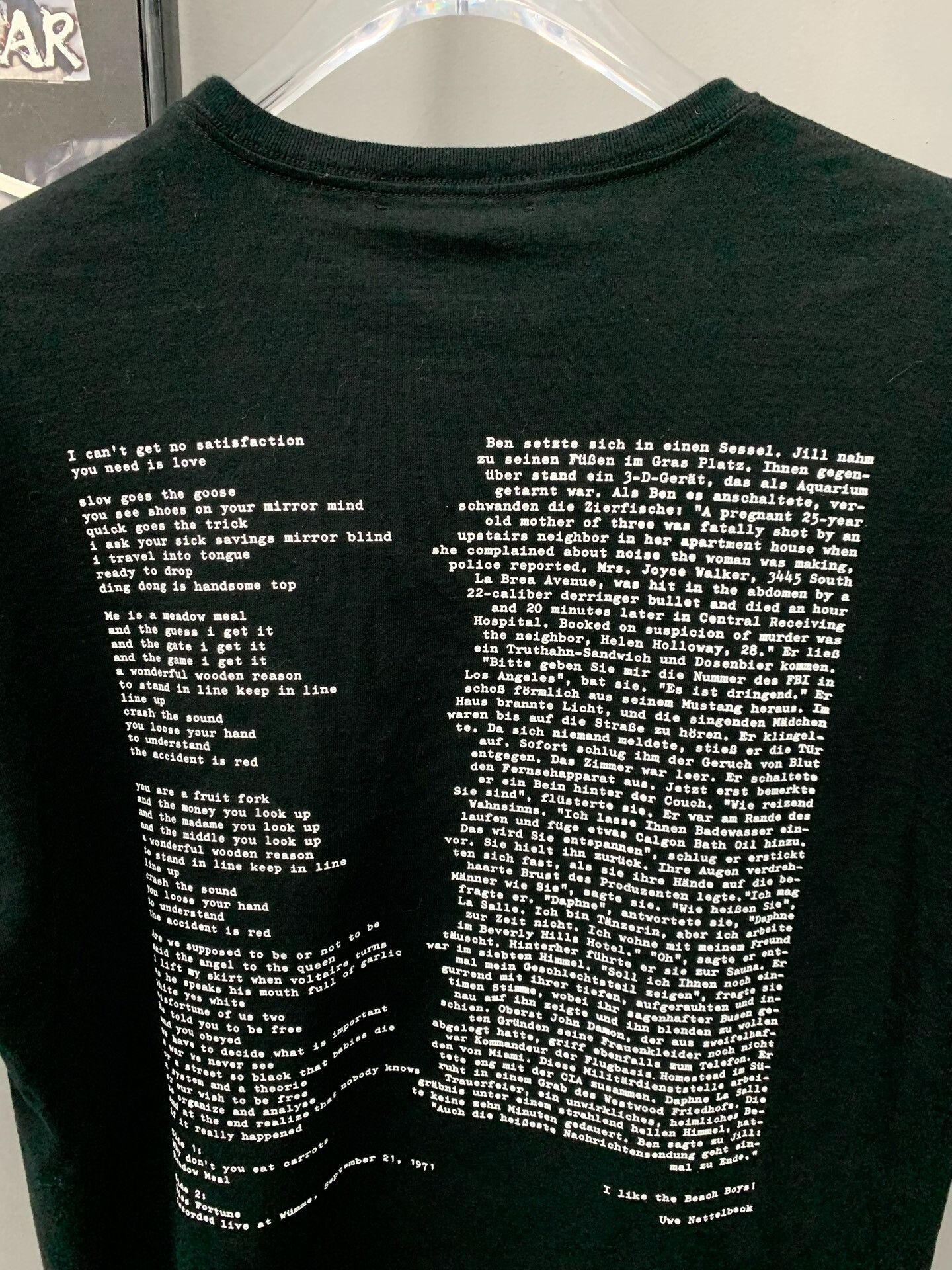 Undercover Undercover Black Short Sleeve Tee with Design Size US M / EU 48-50 / 2 - 6 Thumbnail