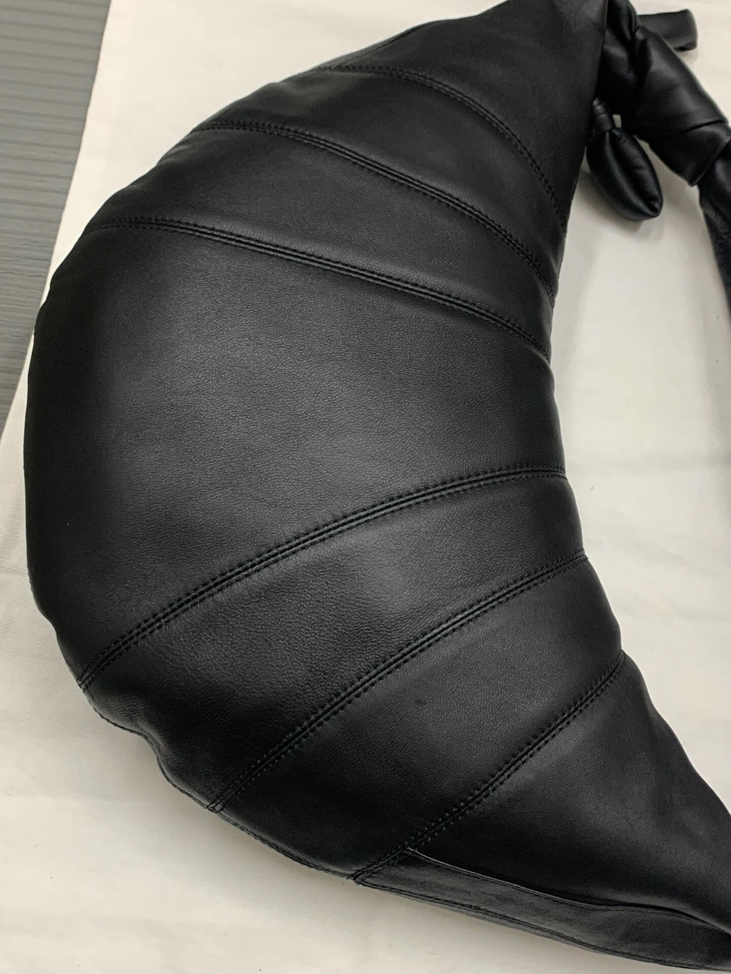 Lemaire large black hobo leather handbag by Lemaire Size ONE SIZE - 7 Thumbnail