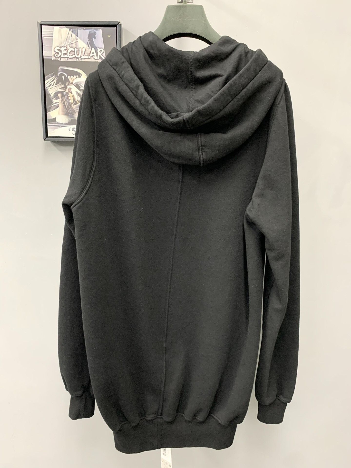 Rick Owens rick owens black embroidered logo hoodie Size US S / EU 44-46 / 1 - 2 Thumbnail