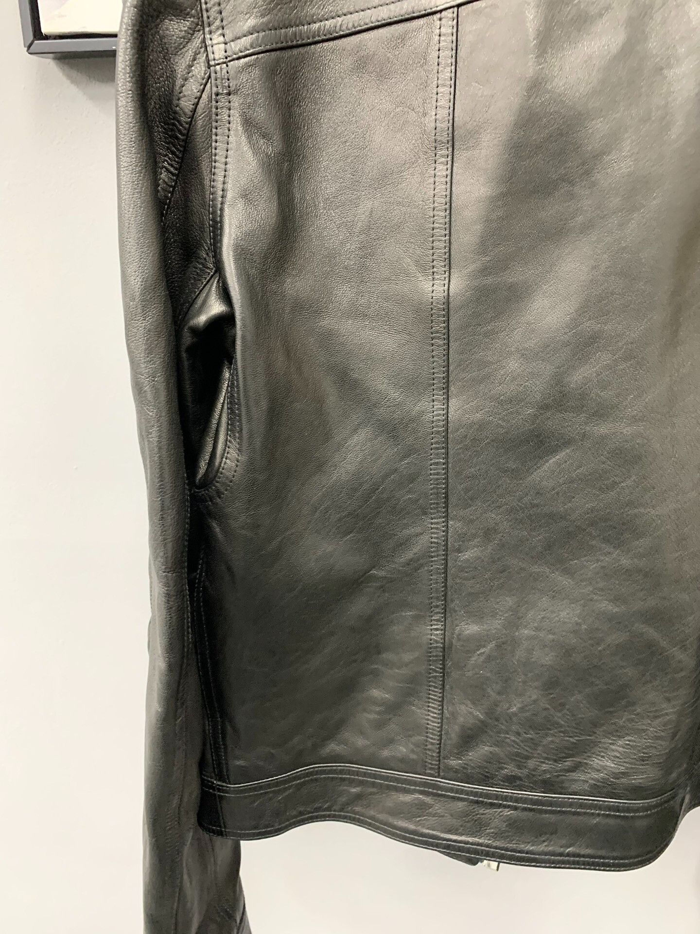 Rick Owens rick owens black leather motorcycle jacket Size US L / EU 52-54 / 3 - 6 Thumbnail