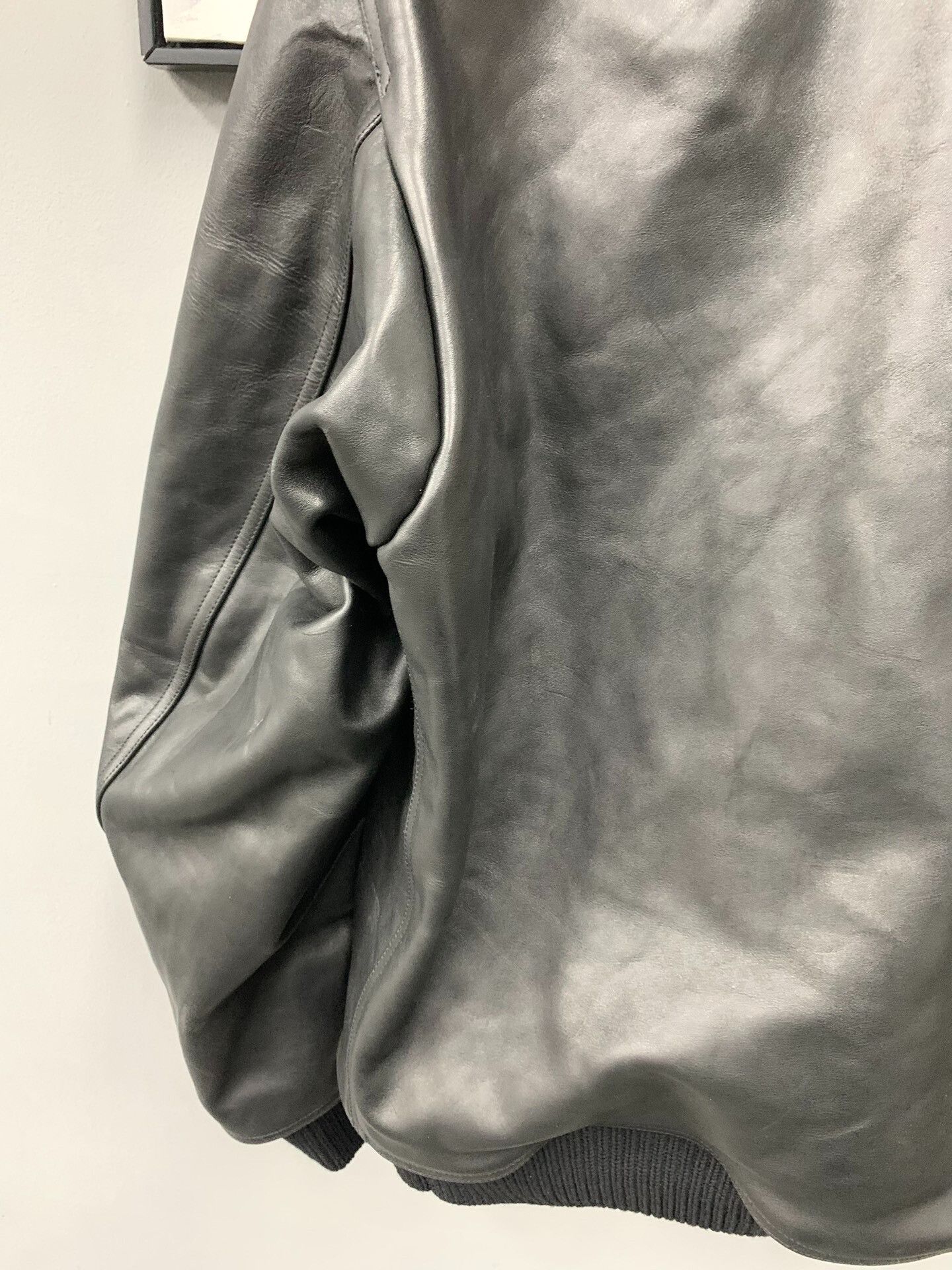 Rick Owens Rick Owens Black Leather Collared Jacket Size US L / EU 52-54 / 3 - 5 Thumbnail