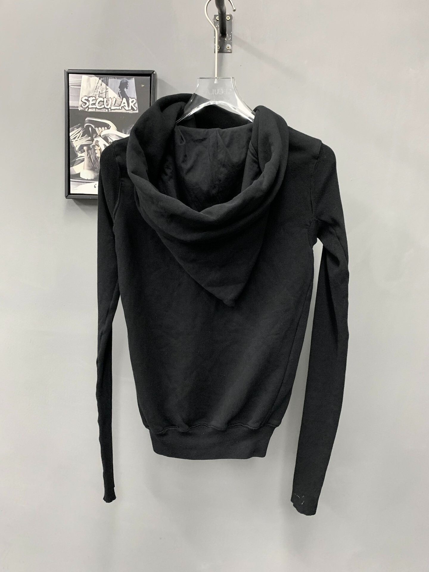 Rick Owens rick owens hooded sweatshirt with irregular zipper Size XS / US 0-2 / IT 36-38 - 2 Thumbnail