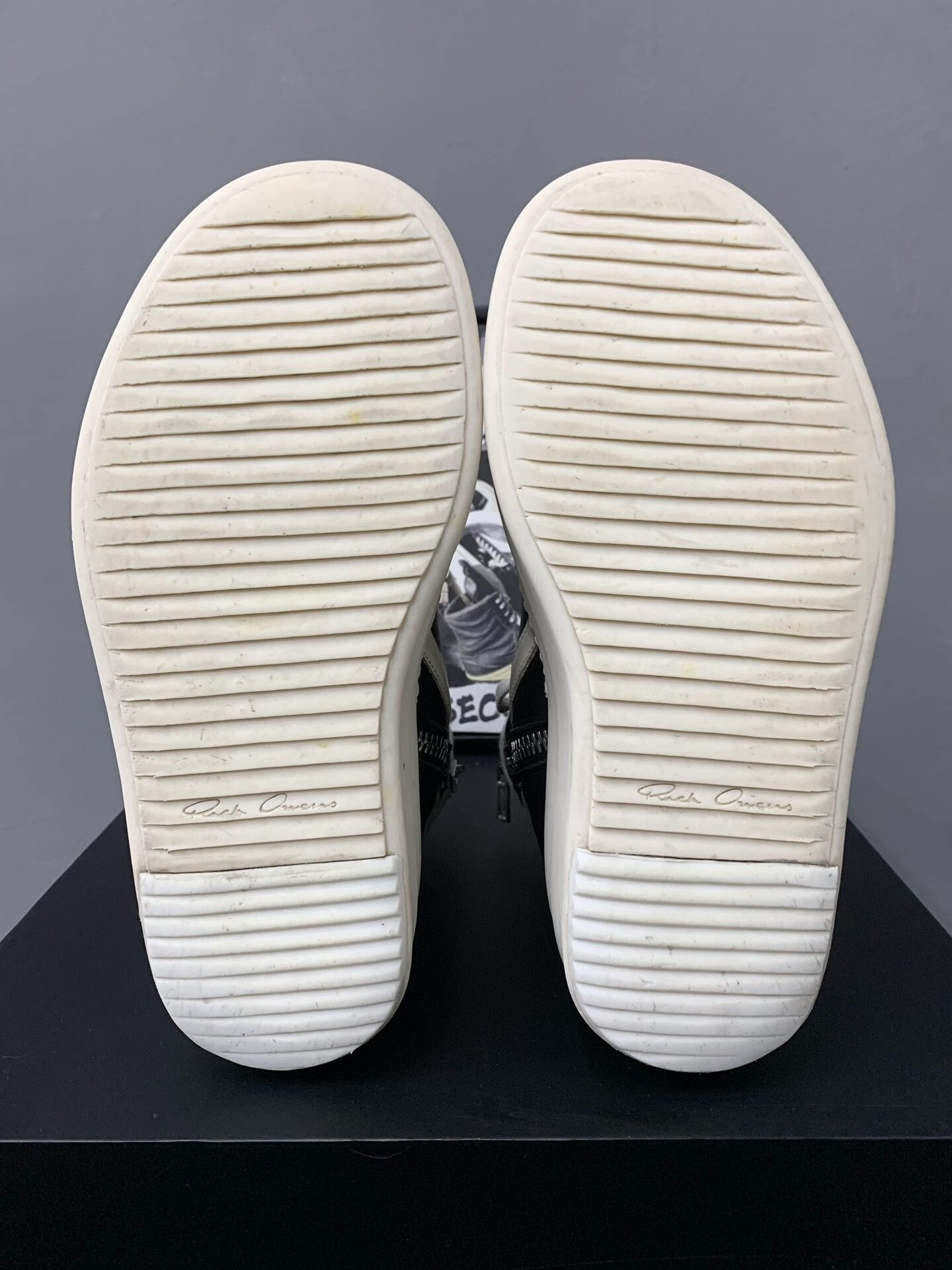 Rick Owens rick owens thick-soled sneakers in black and white Size US 8 / EU 41 - 7 Thumbnail