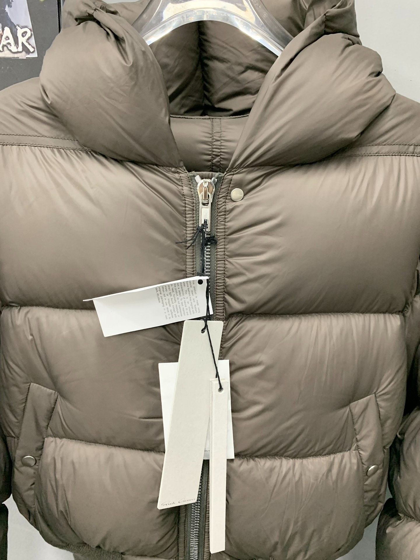 Rick Owens Rick Owens Hooded Puffer Jacket in Brown Size L / US 10 / IT 46 - 4 Thumbnail
