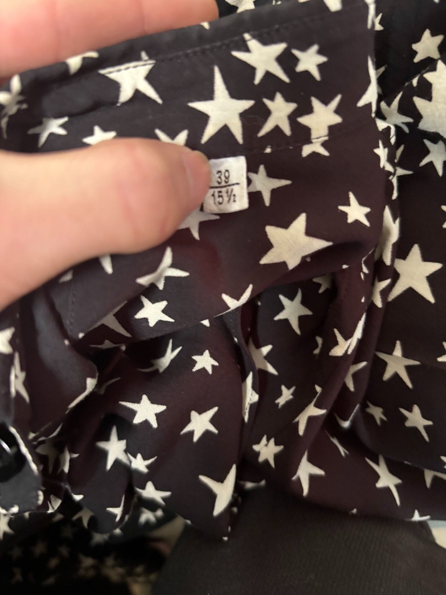 Saint Laurent Paris black and white star print shirt Size US M / EU 48-50 / 2 - 5 Thumbnail