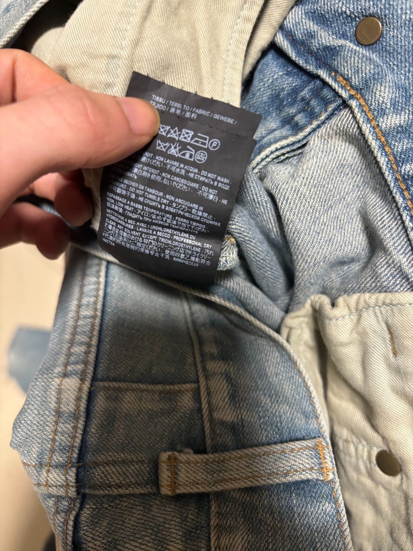 Saint Laurent Paris light blue distressed skinny jeans by saint laurent Size US 31 - 7 Thumbnail