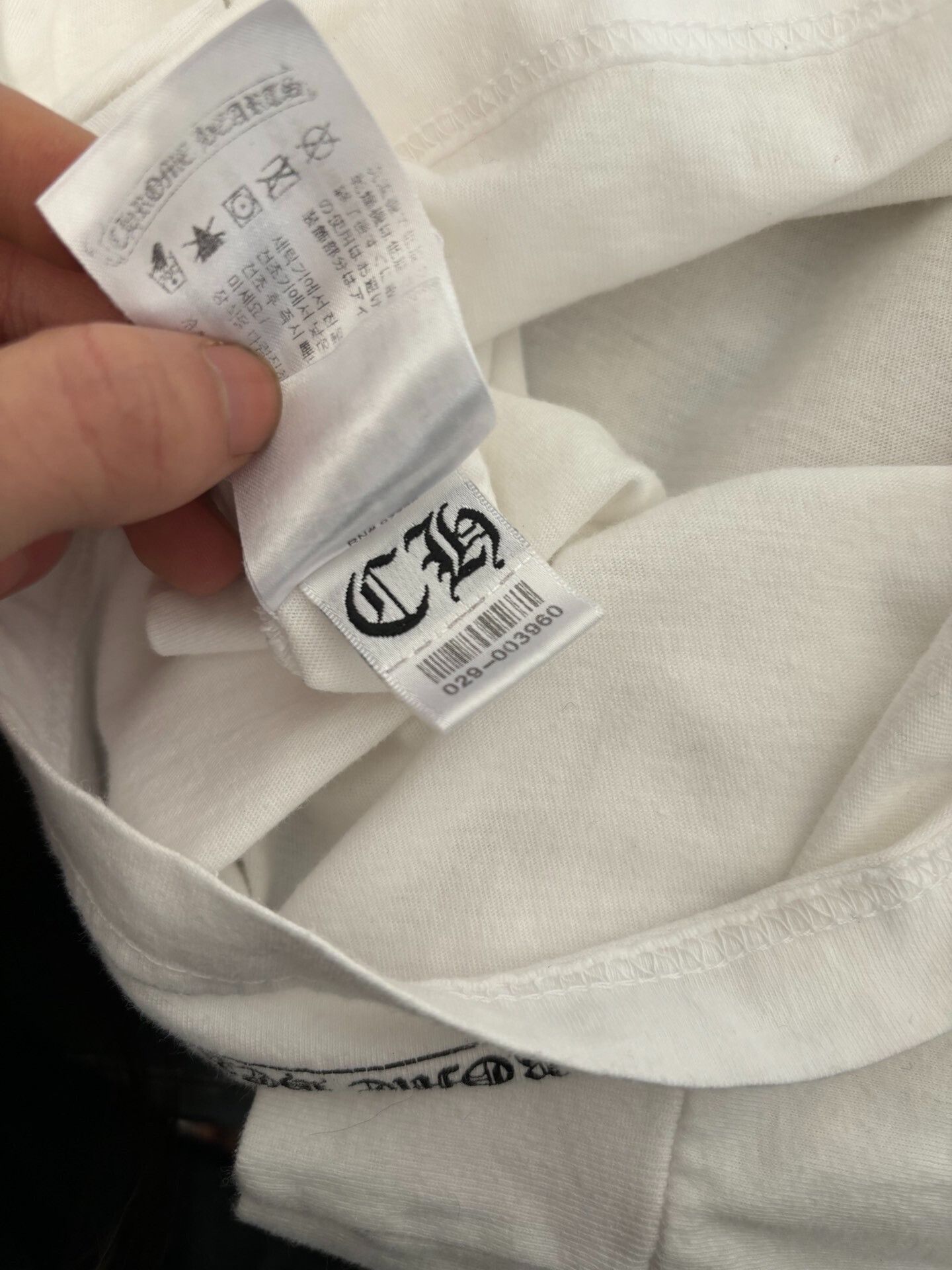 Chrome Hearts chrome hearts white long sleeve sweatshirt Size US L / EU 52-54 / 3 - 9 Thumbnail
