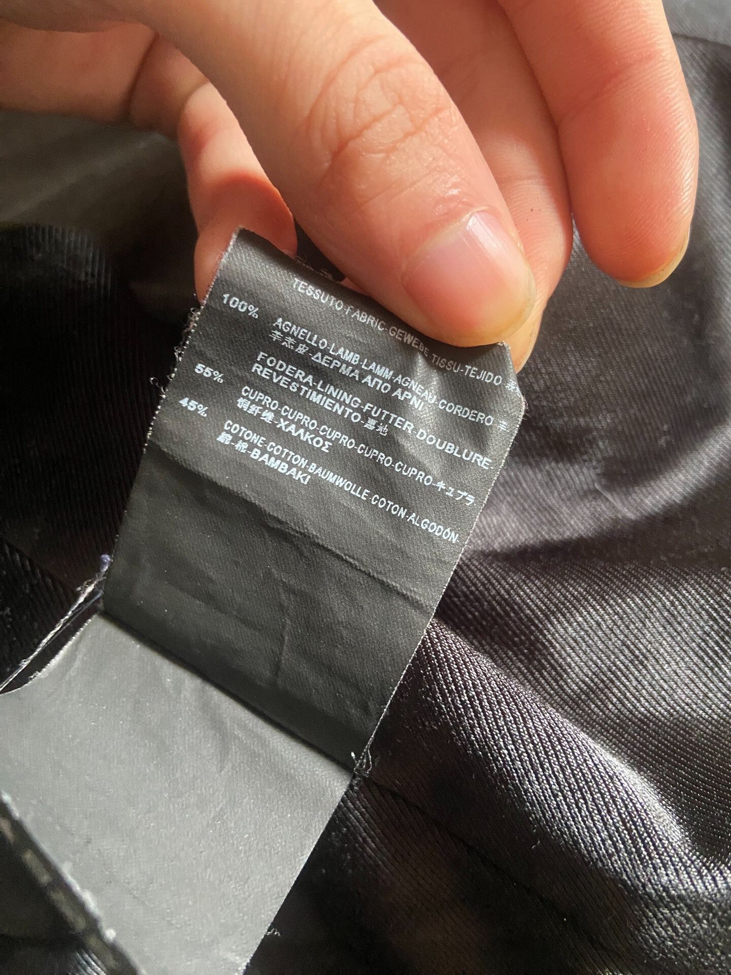 Saint Laurent Paris black lambskin biker jacket by saint laurent Size US L / EU 52-54 / 3 - 9 Thumbnail