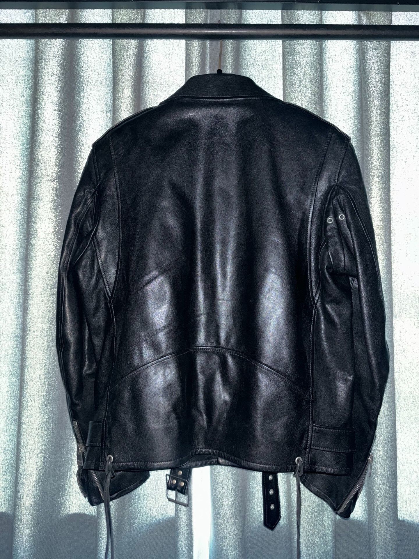 Saint Laurent Paris black lambskin biker jacket by saint laurent Size US L / EU 52-54 / 3 - 2 Thumbnail