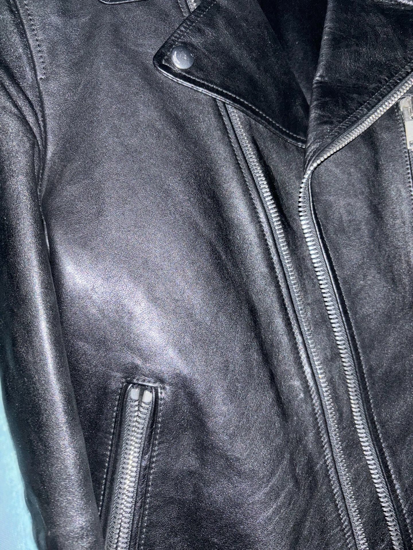 Saint Laurent Paris saint laurent black leather biker jacket Size US L / EU 52-54 / 3 - 5 Thumbnail