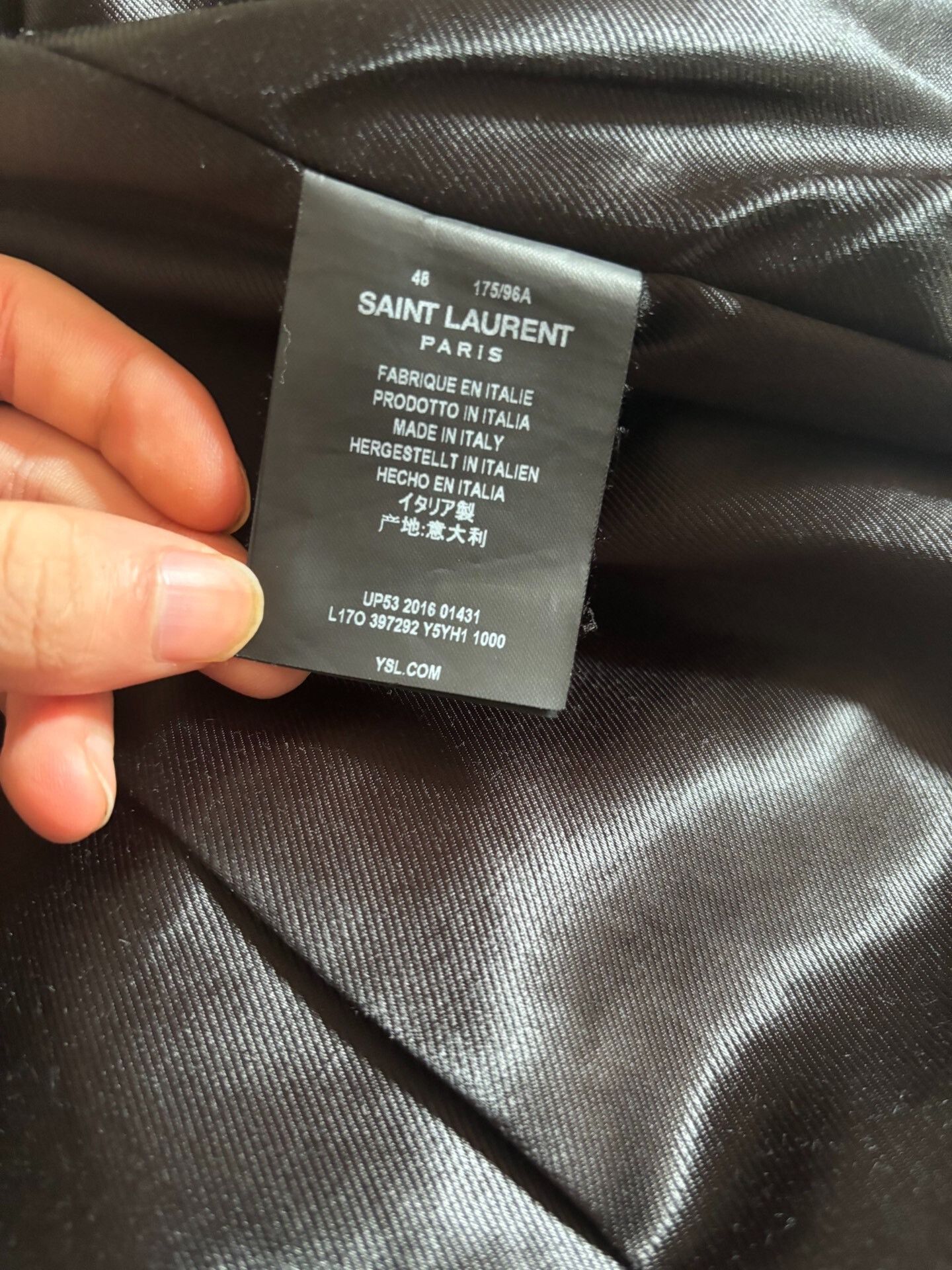 Saint Laurent Paris saint laurent black leather biker jacket Size US L / EU 52-54 / 3 - 8 Thumbnail