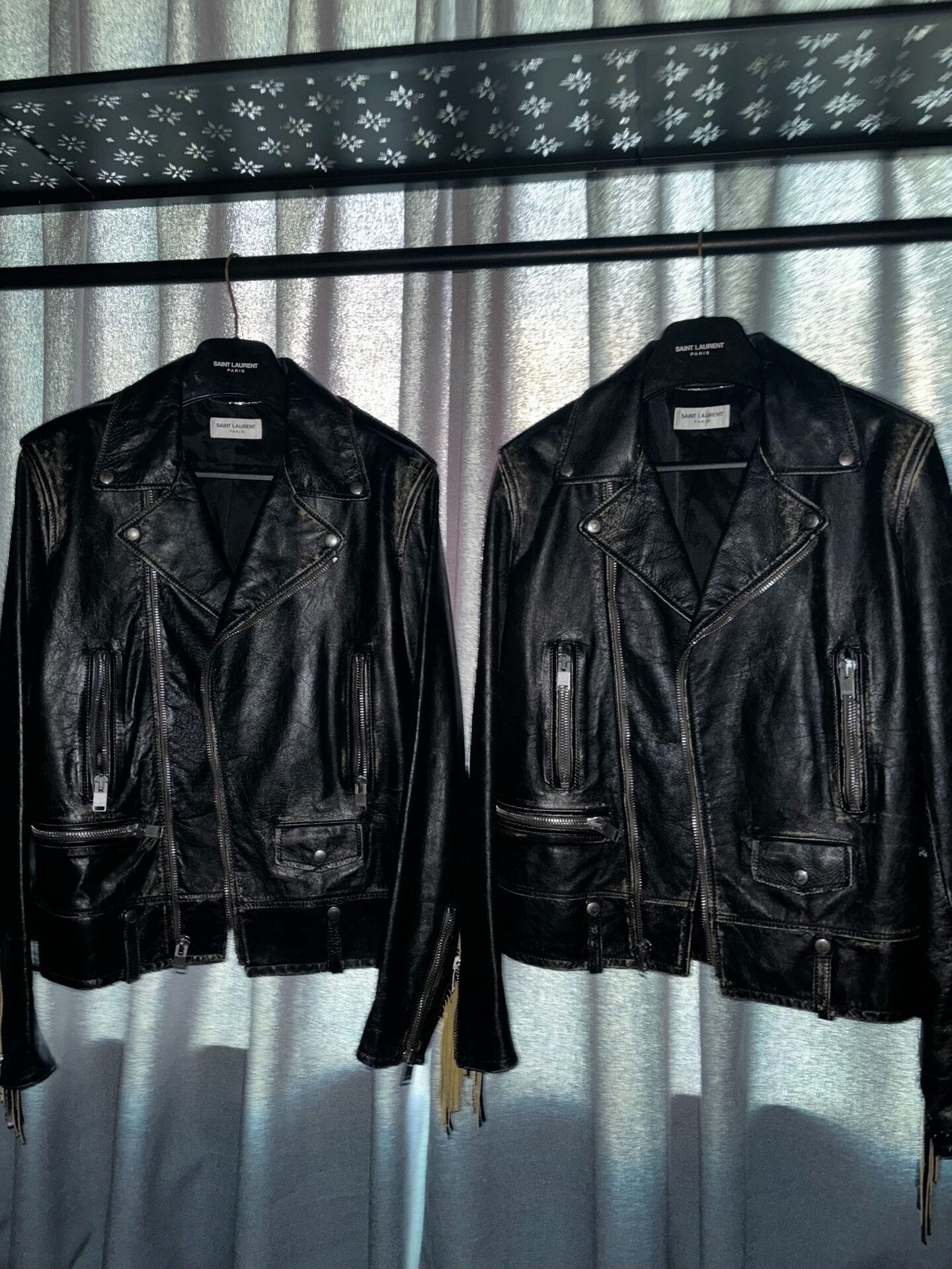 Saint Laurent Paris saint laurent distressed fringe leather jacket Size US L / EU 52-54 / 3 - 2 Thumbnail