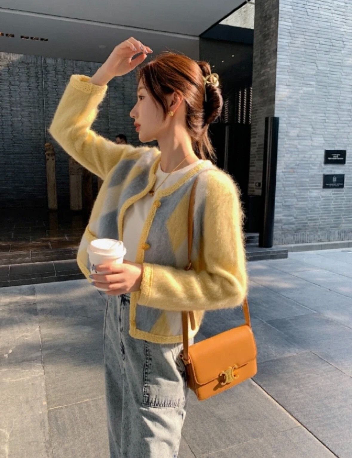 Celine celine 2022ss yellow cardigan with diamonds Size XS / US 0-2 / IT 36-38 - 7 Thumbnail