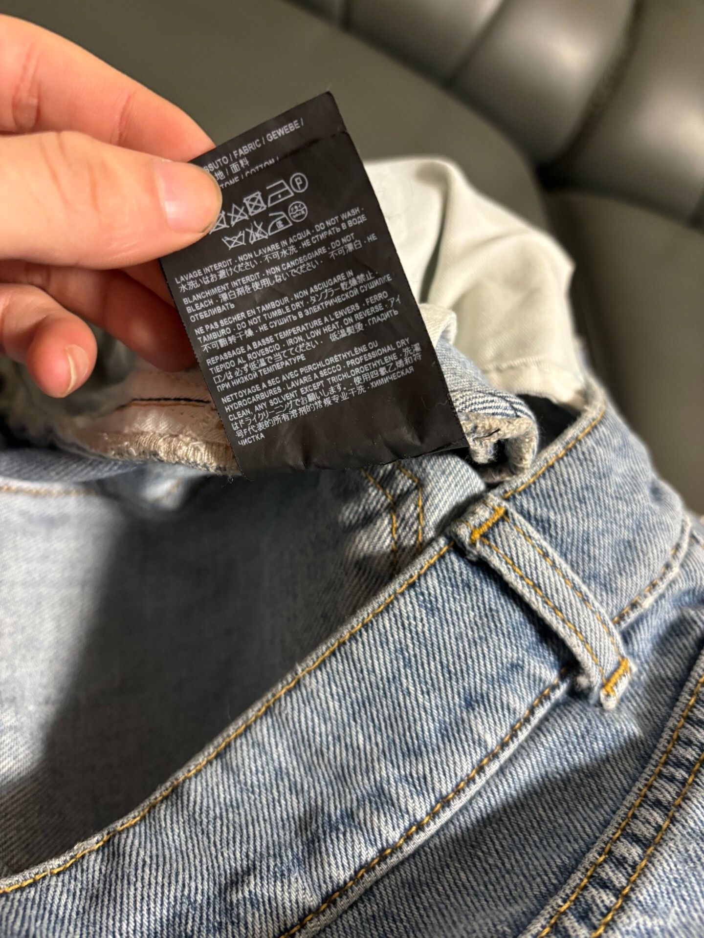 Saint Laurent Paris Saint Laurent Light Blue Ripped Jeans Size US 30 / EU 46 - 6 Thumbnail