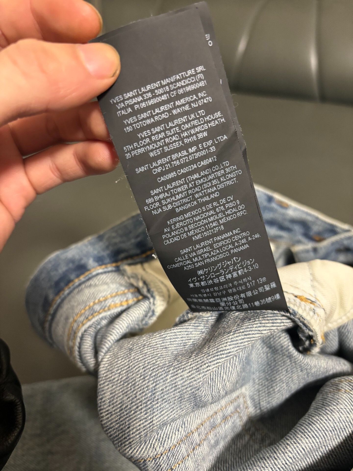 Saint Laurent Paris Saint Laurent Distressed Knee Denim Pants Size US 31 - 7 Thumbnail