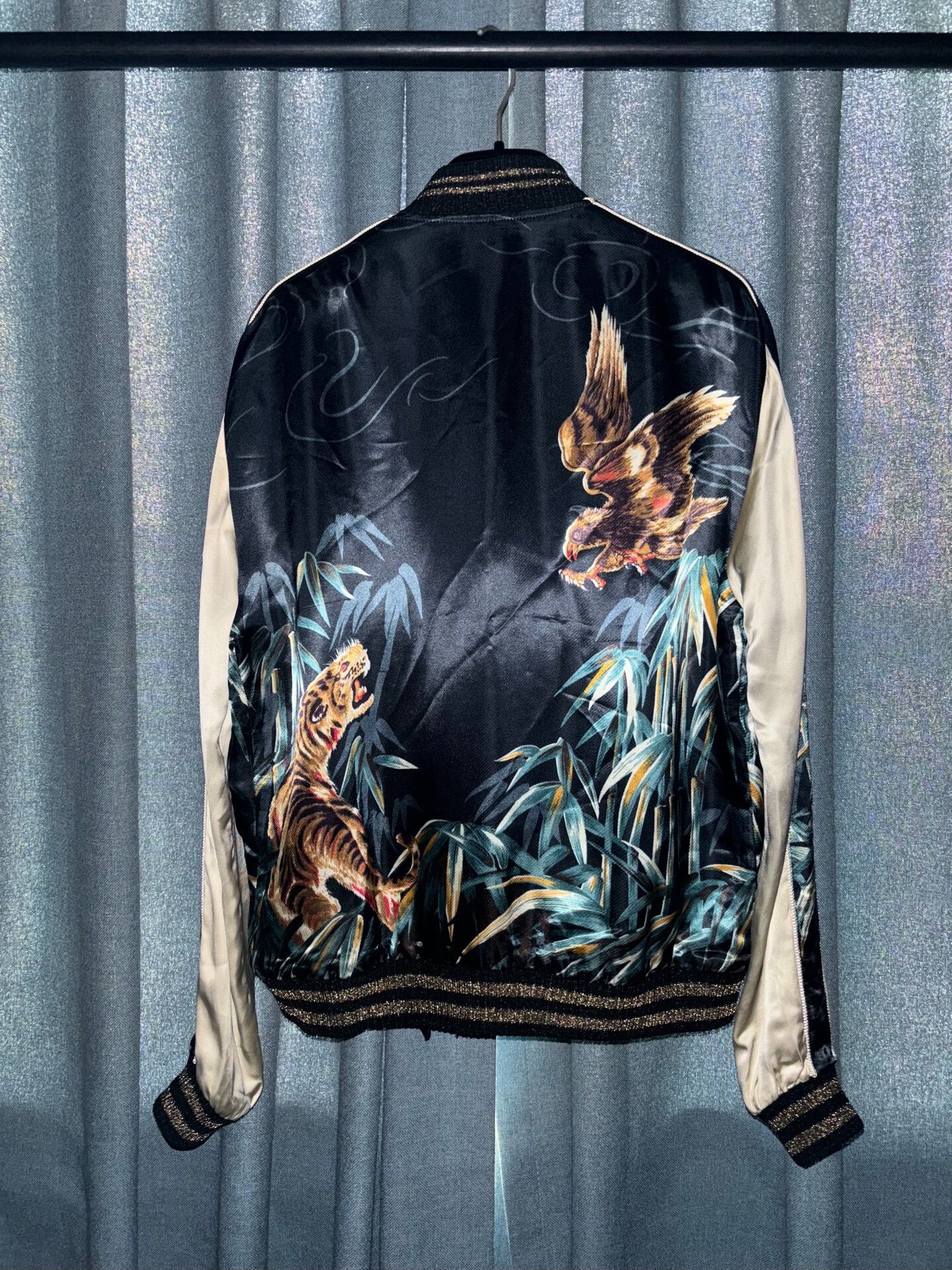 Saint Laurent Paris saint laurent tiger eagle bomber jacket Size US M / EU 48-50 / 2 - 2 Thumbnail