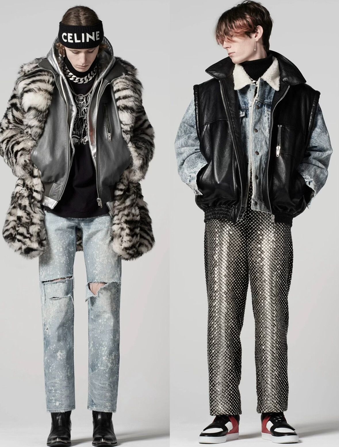 Celine Celine 2021FW Shearling Denim Jacket Size US L / EU 52-54 / 3 - 9 Thumbnail