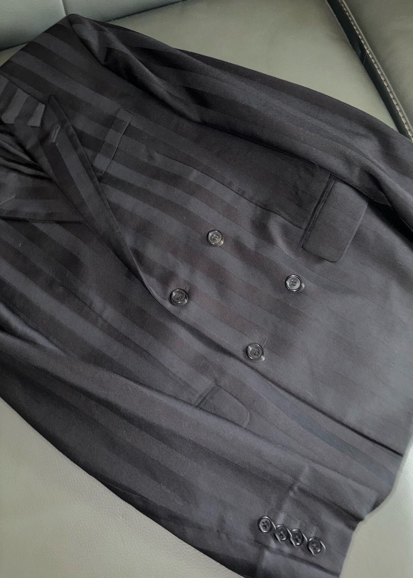Saint Laurent Paris Saint Laurent Double-Breasted Black Suit Jacket Size US L / EU 52-54 / 3 - 2 Thumbnail