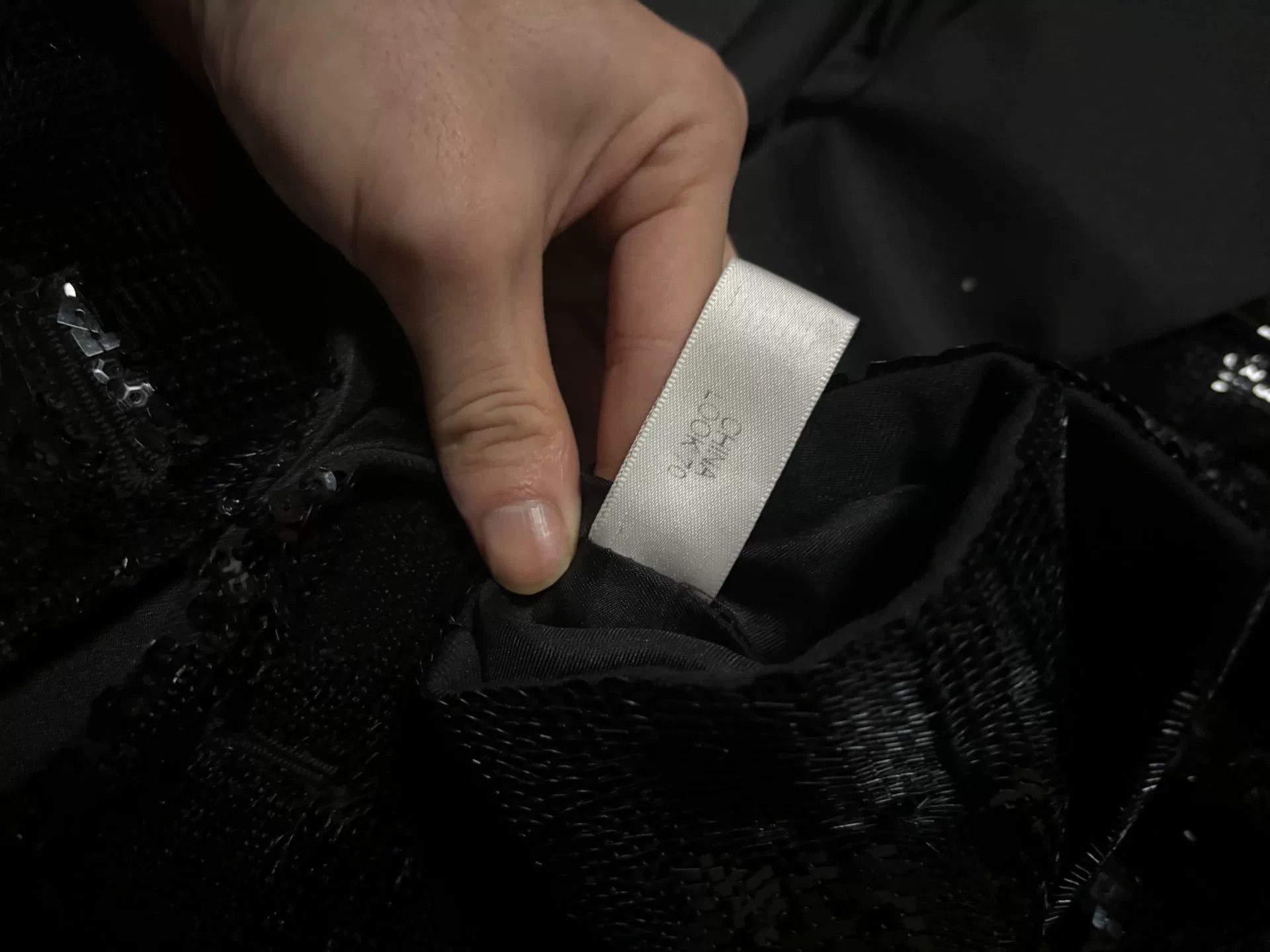 saint laurent black sequined double-breasted blazer