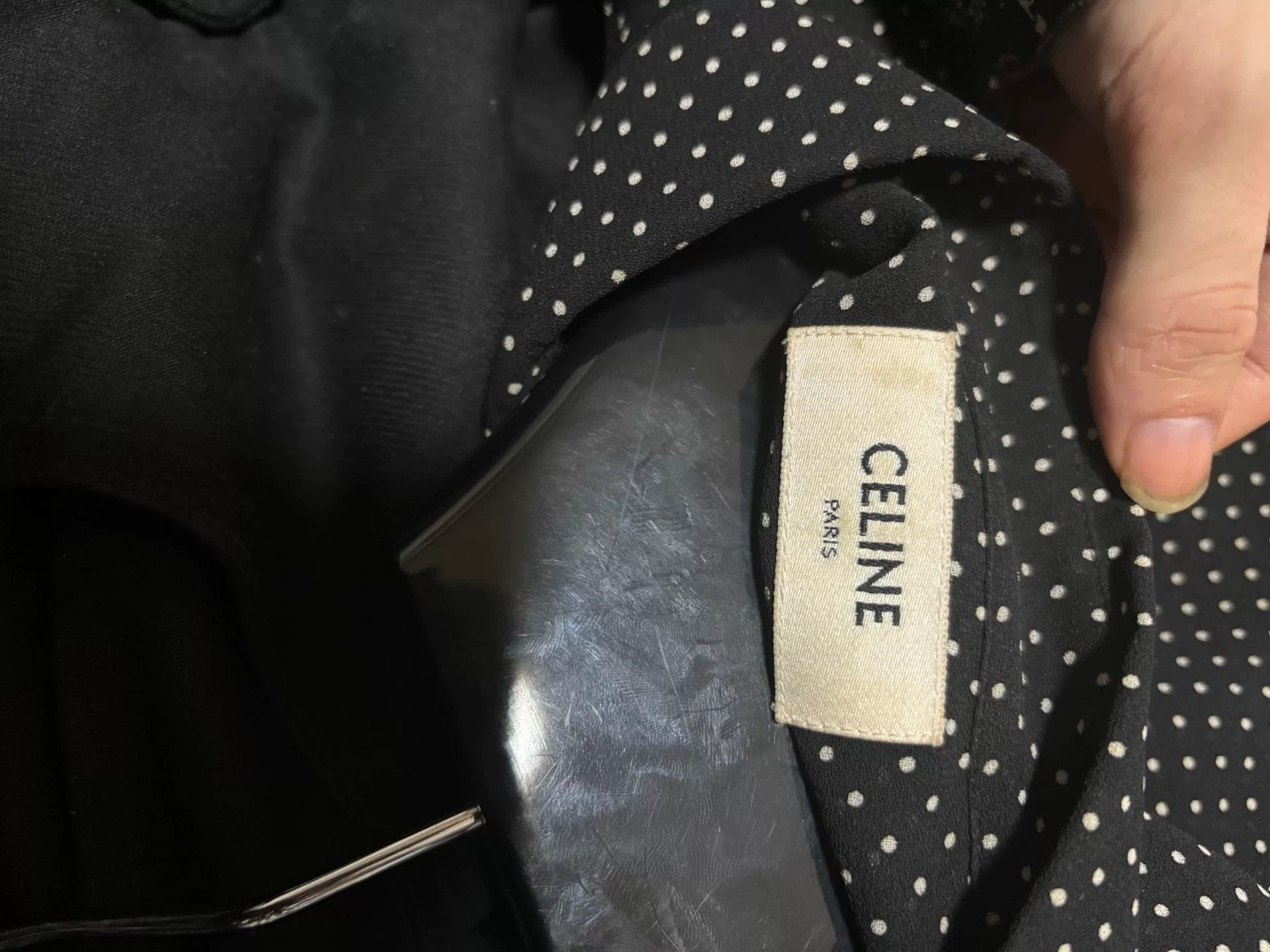 Celine Celine 2020FW Polka Dot Silk Shirt Size M / US 6-8 / IT 42-44 - 5 Thumbnail
