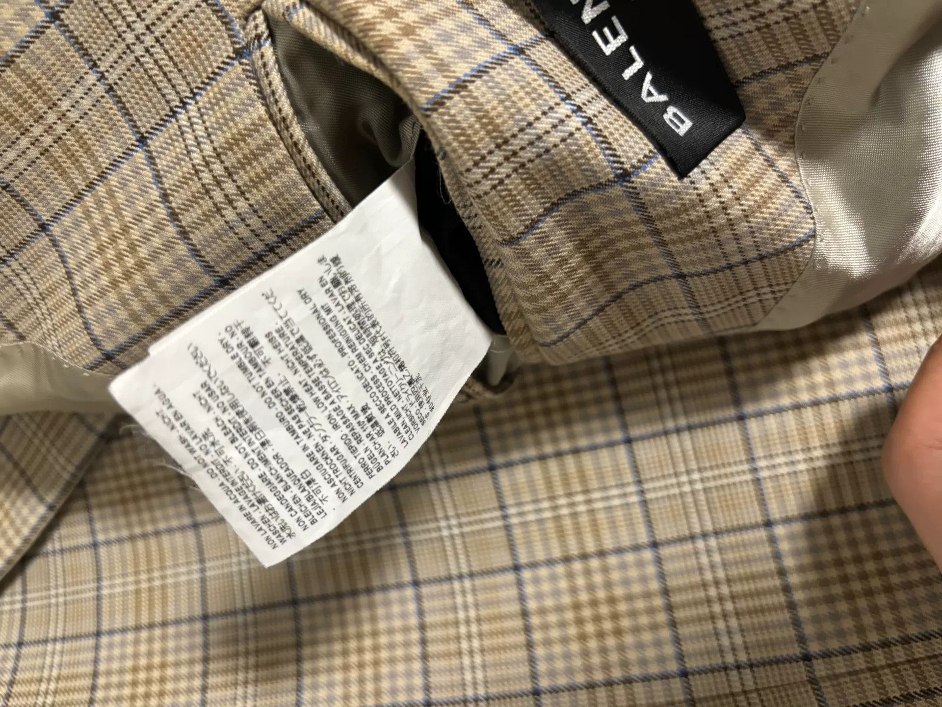 Balenciaga Balenciaga 2017SS Boxy Plaid Suit Set Size US S / EU 44-46 / 1 - 4 Thumbnail
