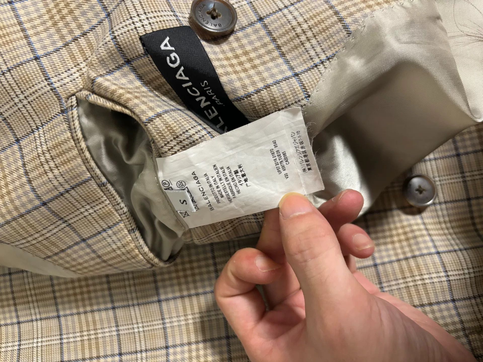 Balenciaga Balenciaga 2017SS Boxy Plaid Suit Set Size US S / EU 44-46 / 1 - 3 Thumbnail