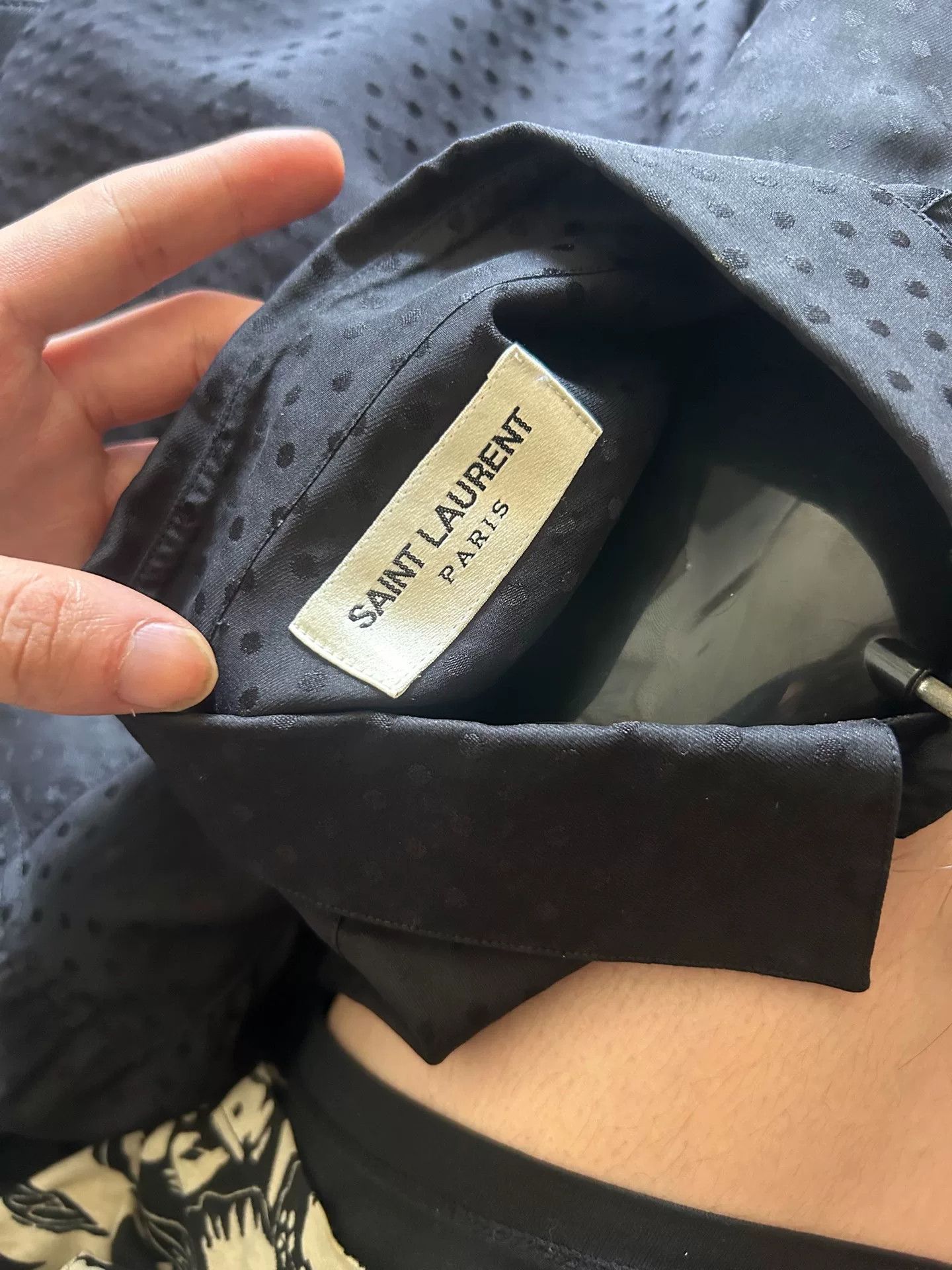 Saint Laurent Paris luxurious black silk shirt by saint laurent Size US M / EU 48-50 / 2 - 5 Thumbnail