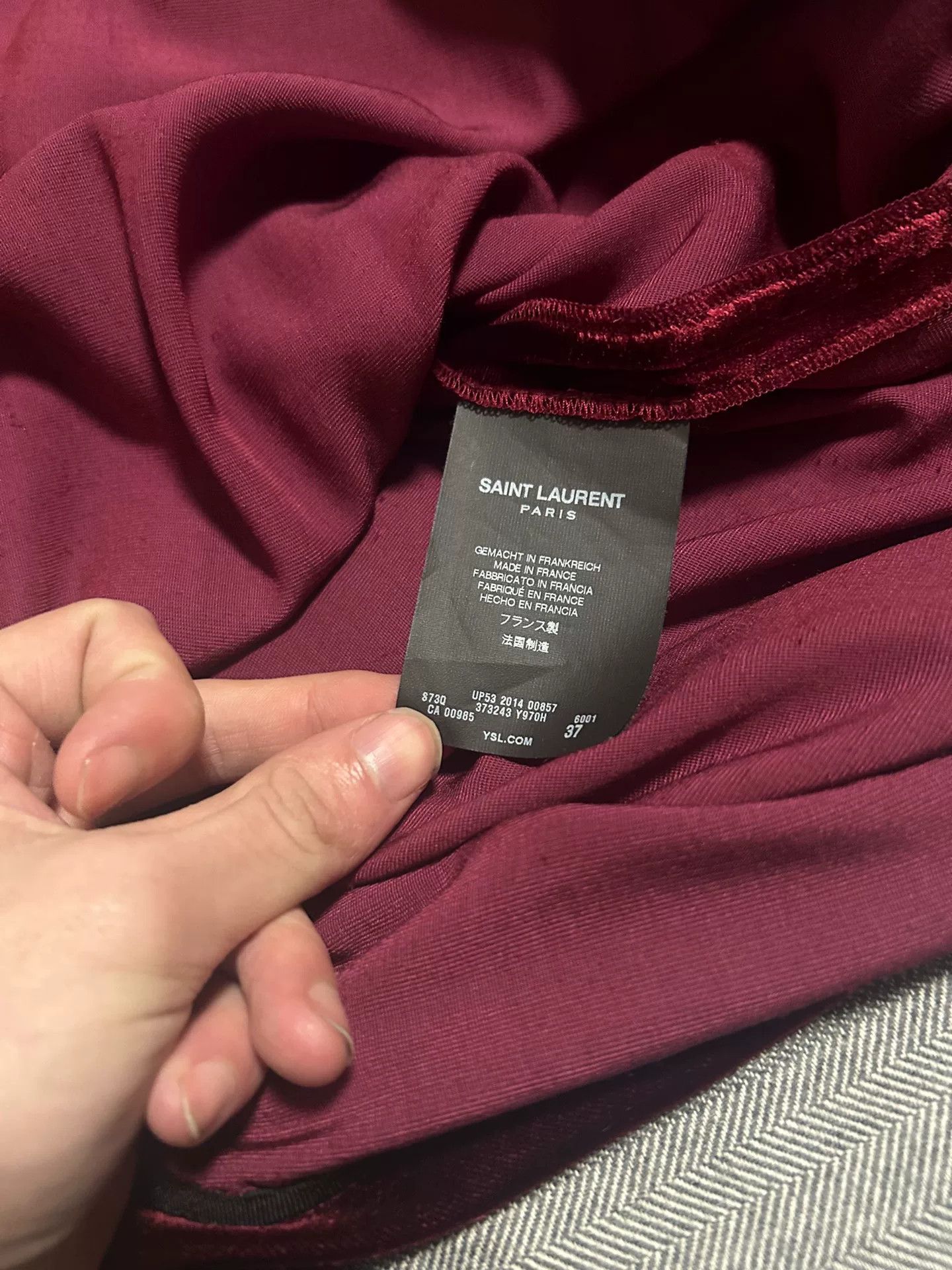 Saint Laurent Paris Saint Laurent Velvet Starburst Shirt Size US M / EU 48-50 / 2 - 5 Thumbnail