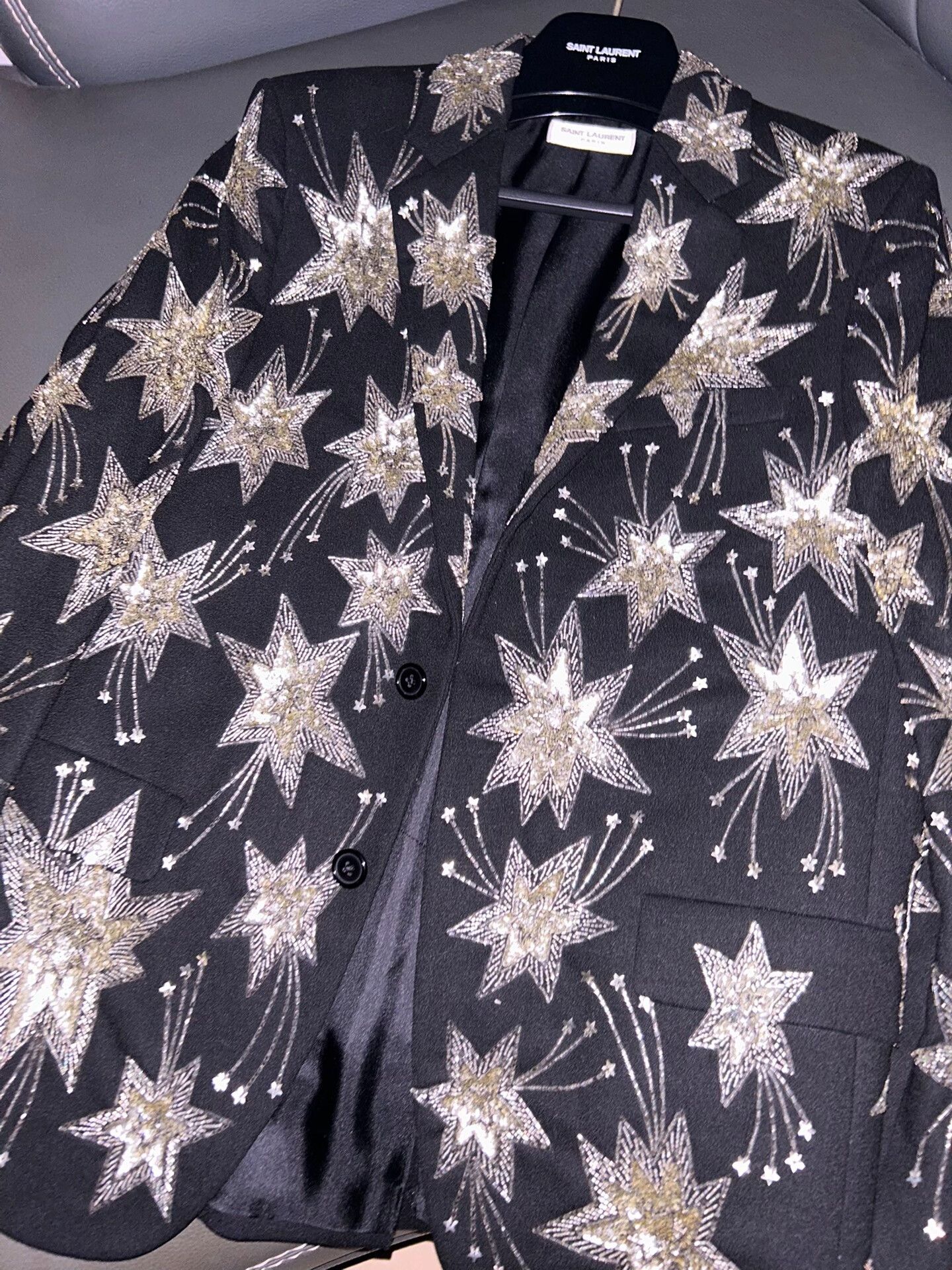Saint Laurent Paris saint laurent black star embellished blazer Size US M / EU 48-50 / 2 - 4 Thumbnail