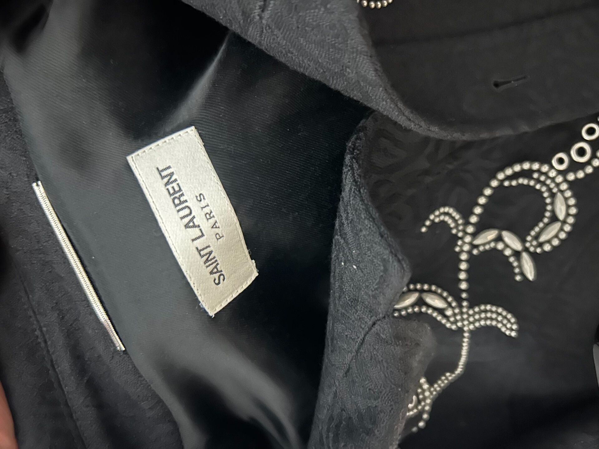 Saint Laurent Paris saint laurent embroidered wool jacket Size US L / EU 52-54 / 3 - 6 Thumbnail