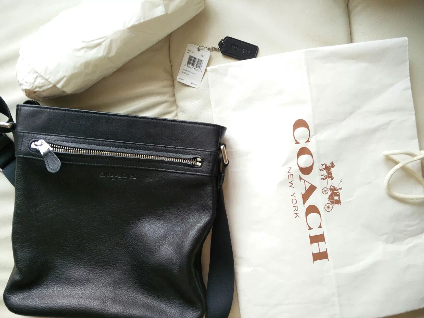 Coach coach men's leather shoulder bag Size ONE SIZE - 6 Thumbnail