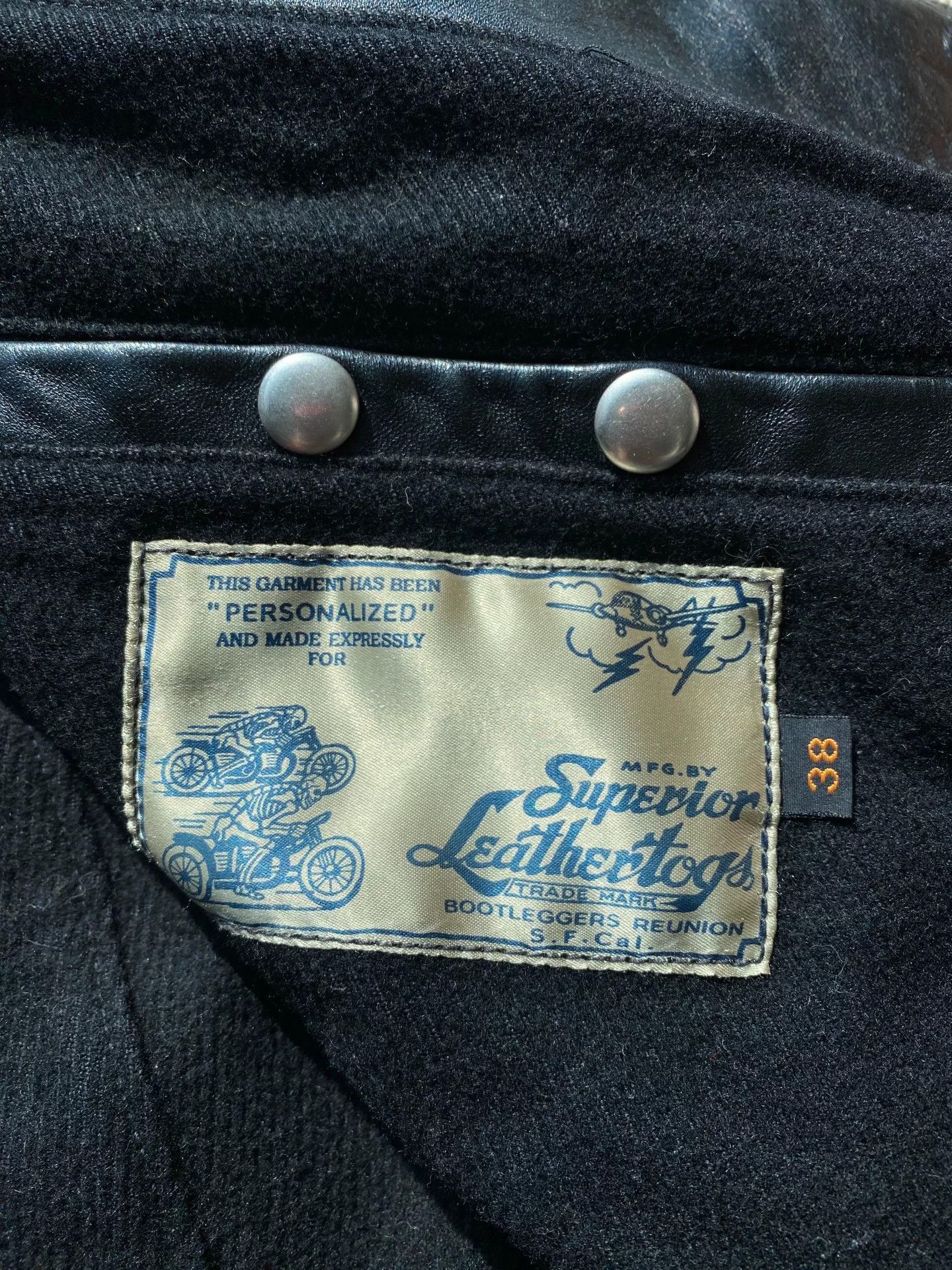 Freewheelers black leather biker jacket with detailed embellishments Size US M / EU 48-50 / 2 - 3 Thumbnail
