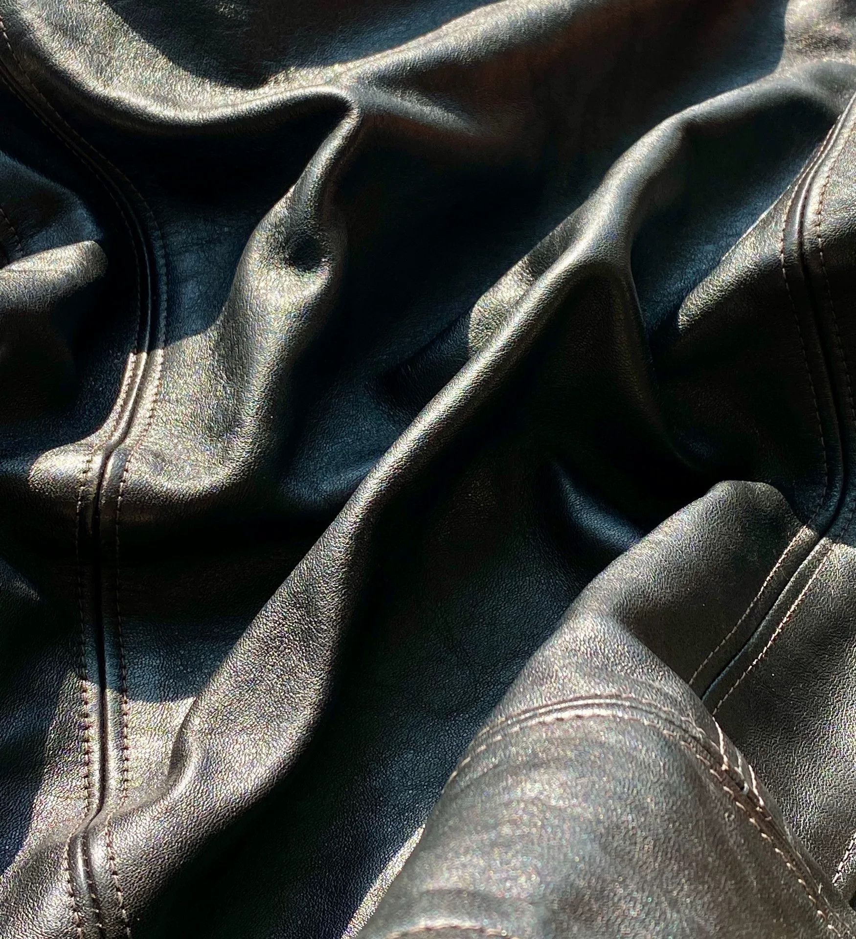 Freewheelers black leather biker jacket with detailed embellishments Size US M / EU 48-50 / 2 - 8 Thumbnail