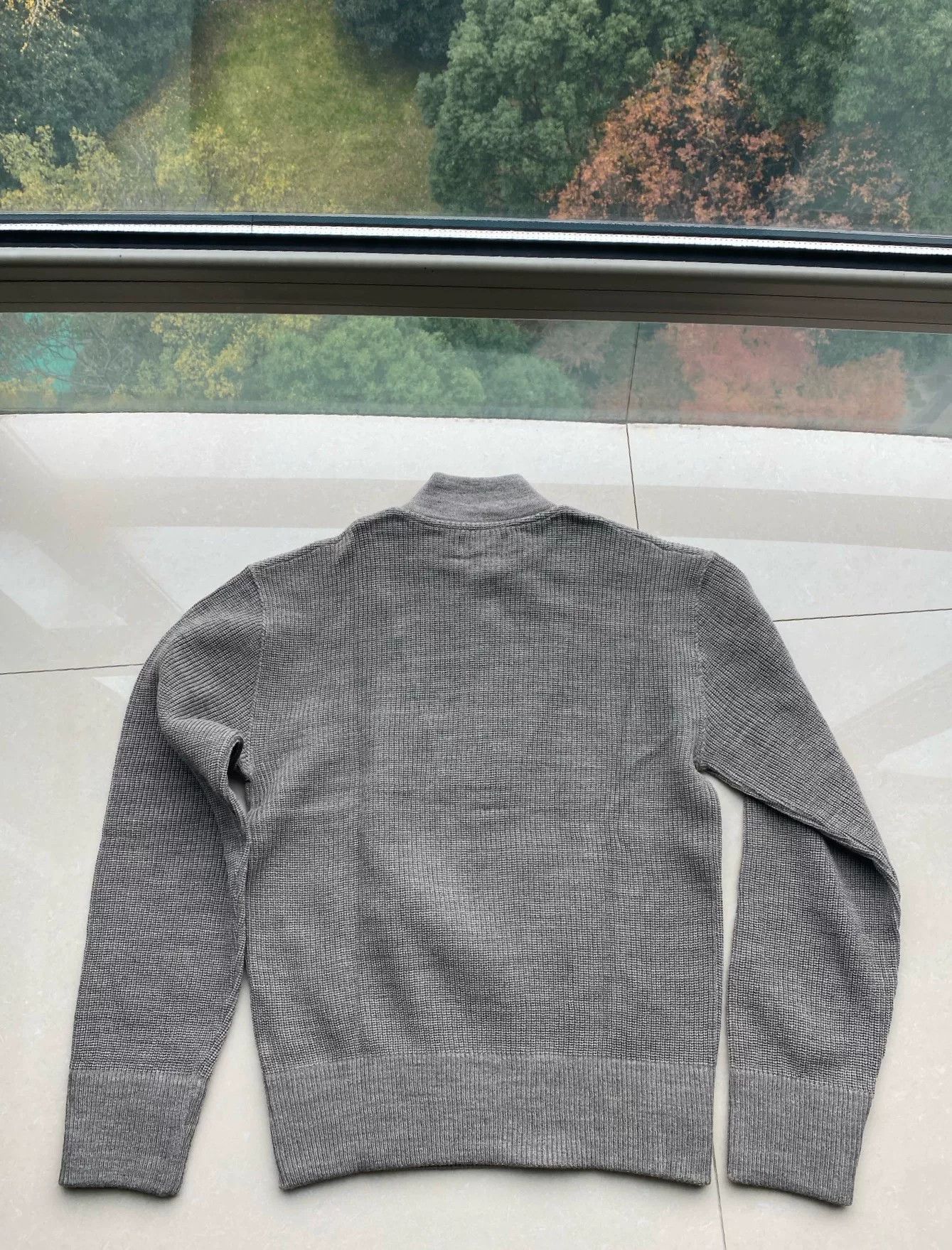 At Last & Co gray wool sweater with button details Size US M / EU 48-50 / 2 - 2 Thumbnail
