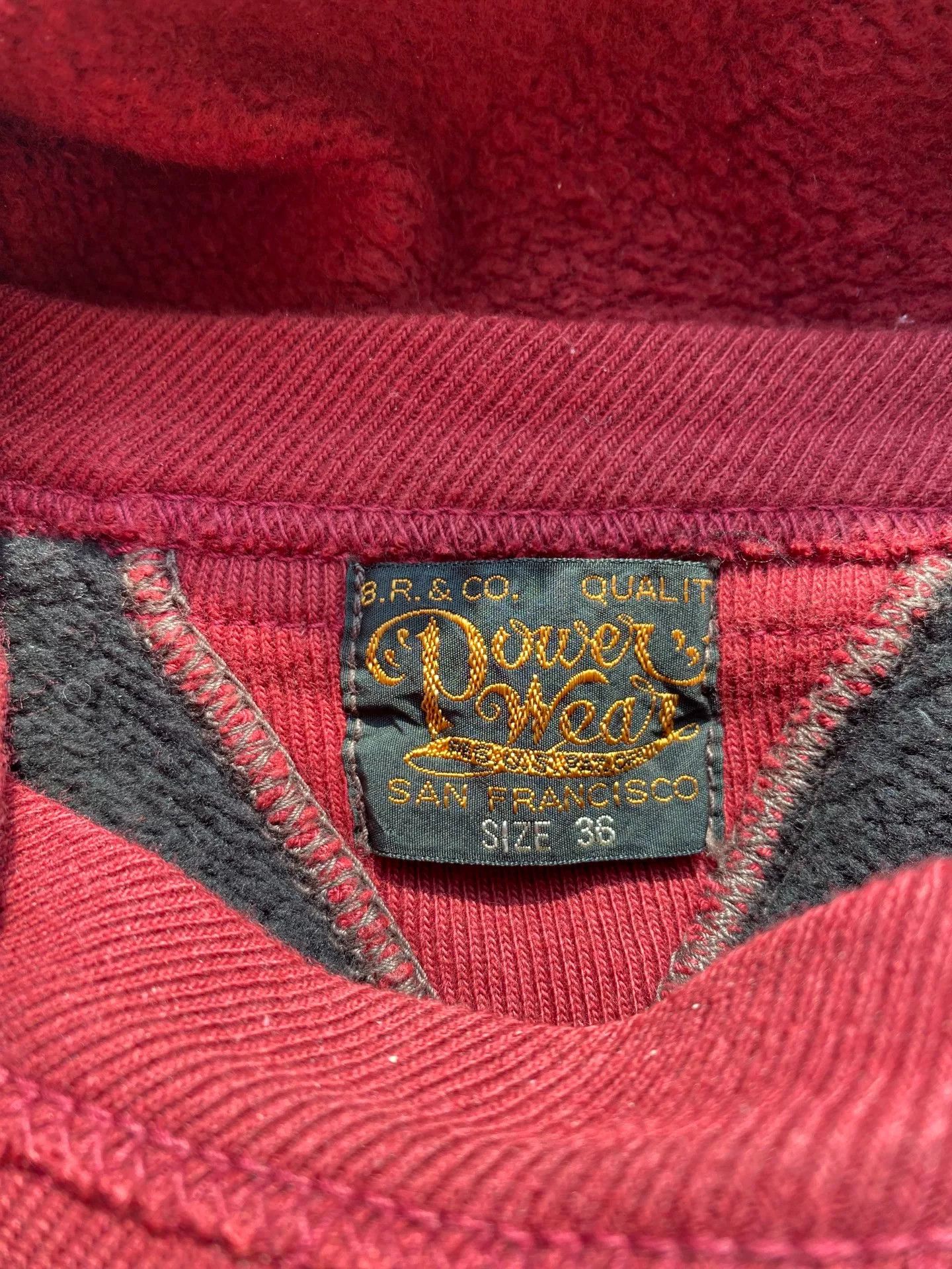Freewheelers red and black hooded sweatshirt with pockets Size US L / EU 52-54 / 3 - 3 Thumbnail