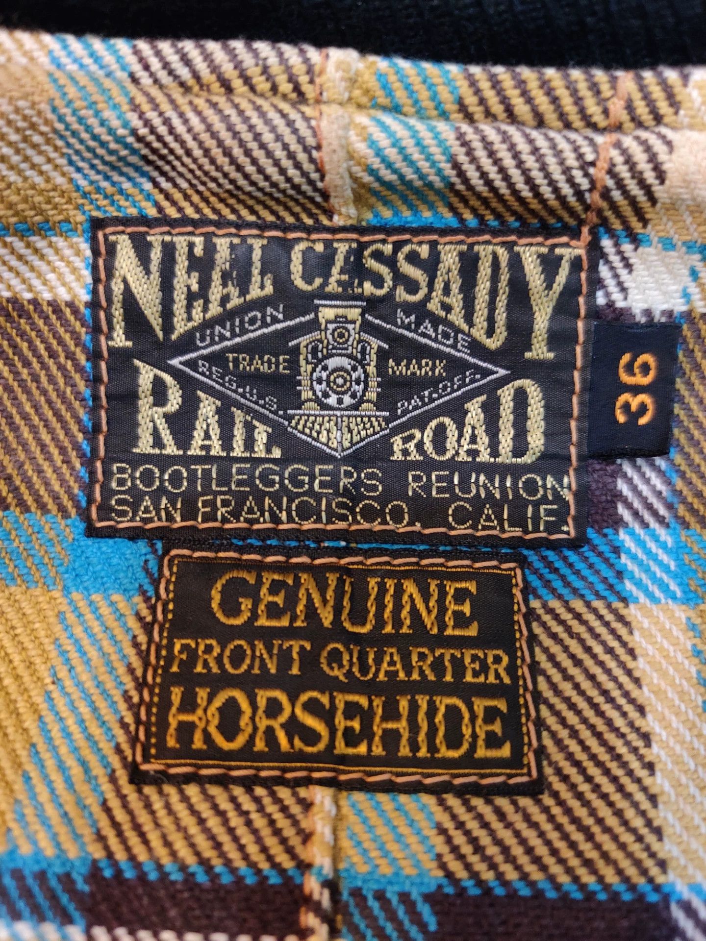 Freewheelers bootleggers 1930 leather jacket with skull design Size US M / EU 48-50 / 2 - 4 Thumbnail