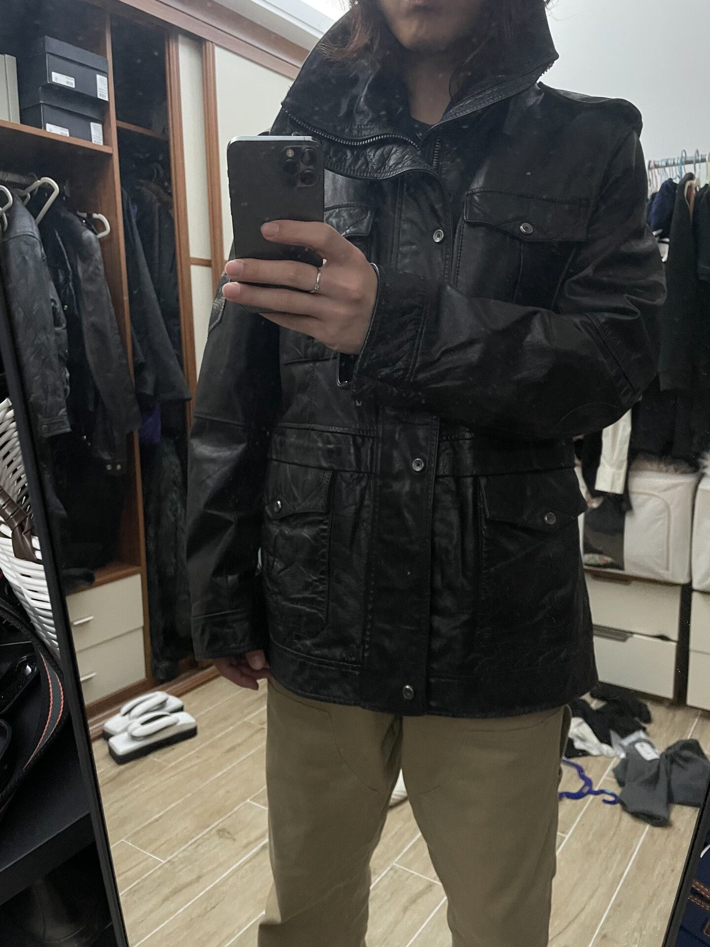 Diesel diesel leather jacket with multiple zippers Size US XXL / EU 58 / 5 - 8 Thumbnail