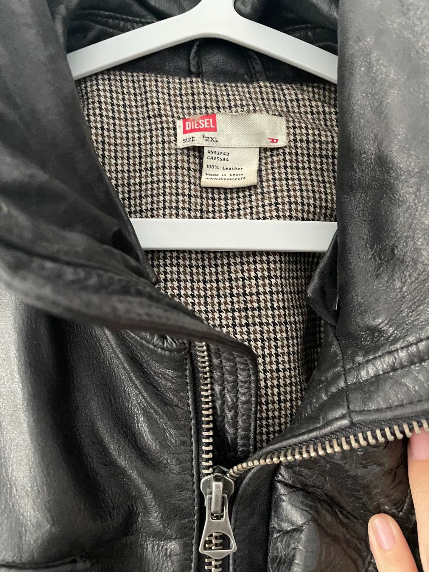 Diesel diesel leather jacket with multiple zippers Size US XXL / EU 58 / 5 - 4 Thumbnail