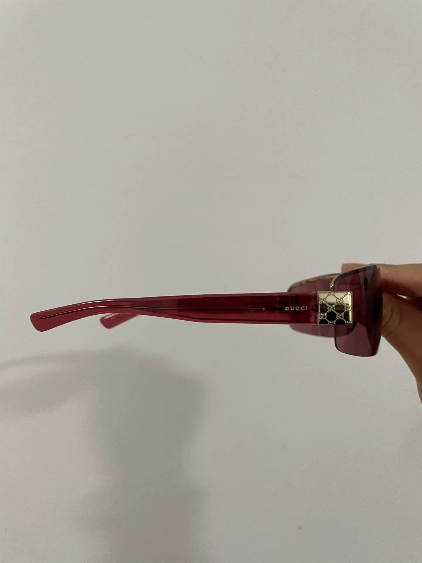 Gucci Gucci Y2K Inspired Sunglasses in Red Size ONE SIZE - 4 Thumbnail