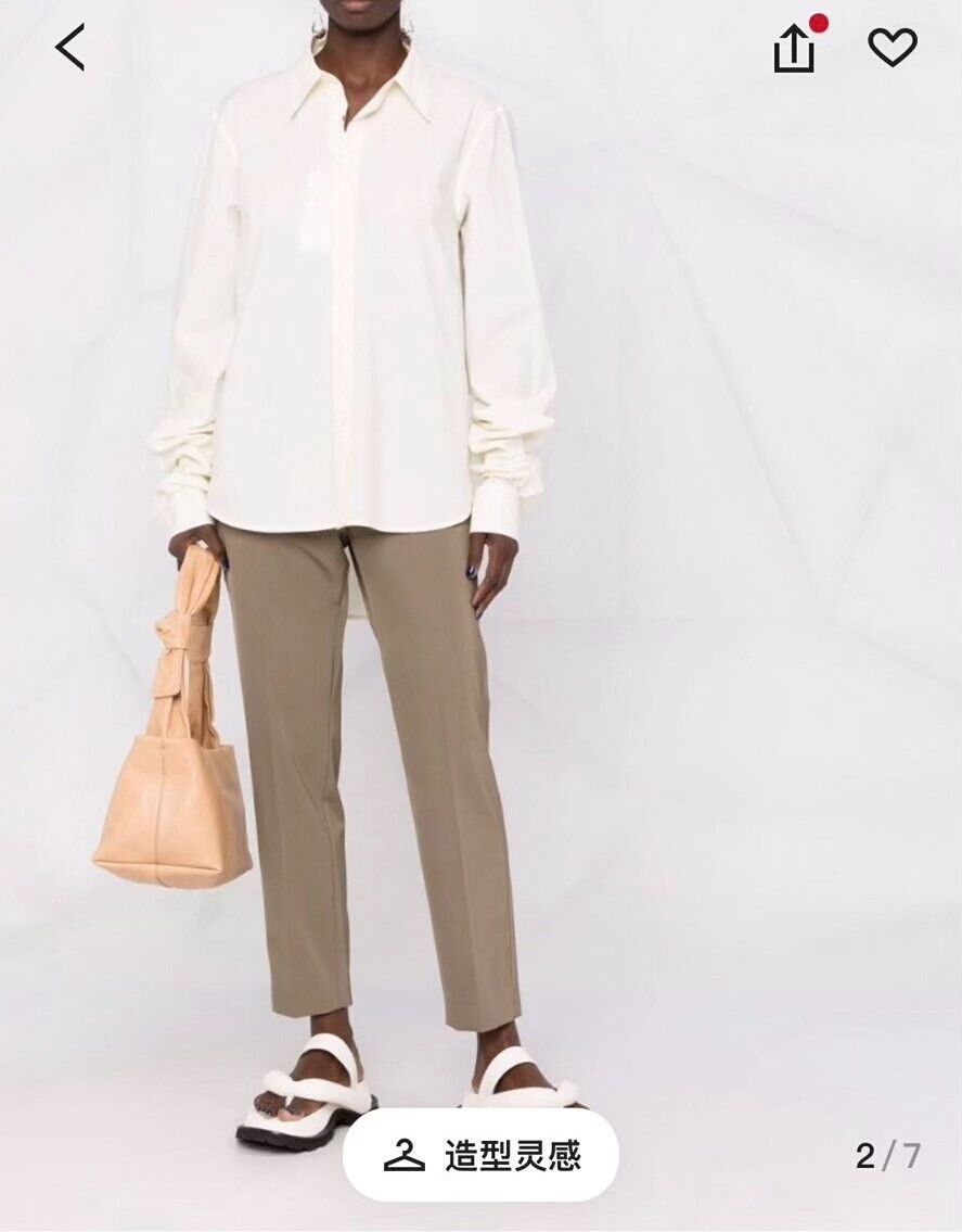 MM6 Maison Margiela Textured Hollow Collar Shirt Size M / US 6-8 / IT 42-44 - 9 Thumbnail