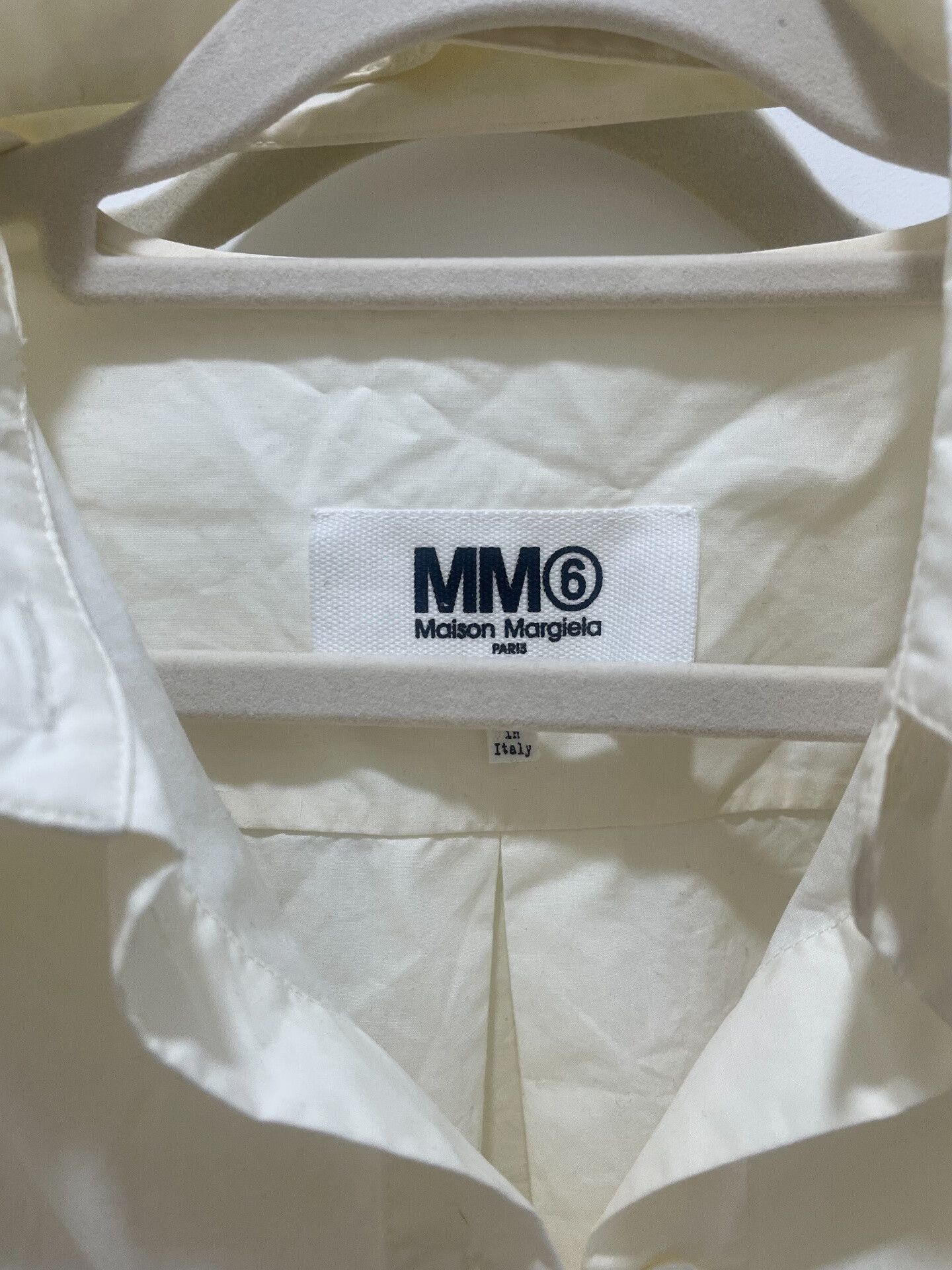 MM6 Maison Margiela Textured Hollow Collar Shirt Size M / US 6-8 / IT 42-44 - 2 Thumbnail