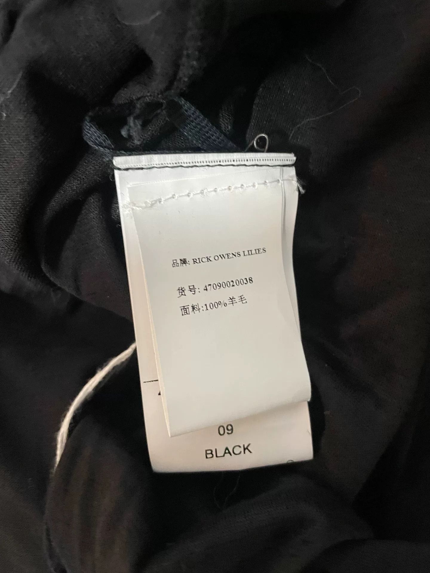 Rick Owens Lilies black draped wool sleeveless vest top Size M / US 6-8 / IT 42-44 - 5 Thumbnail