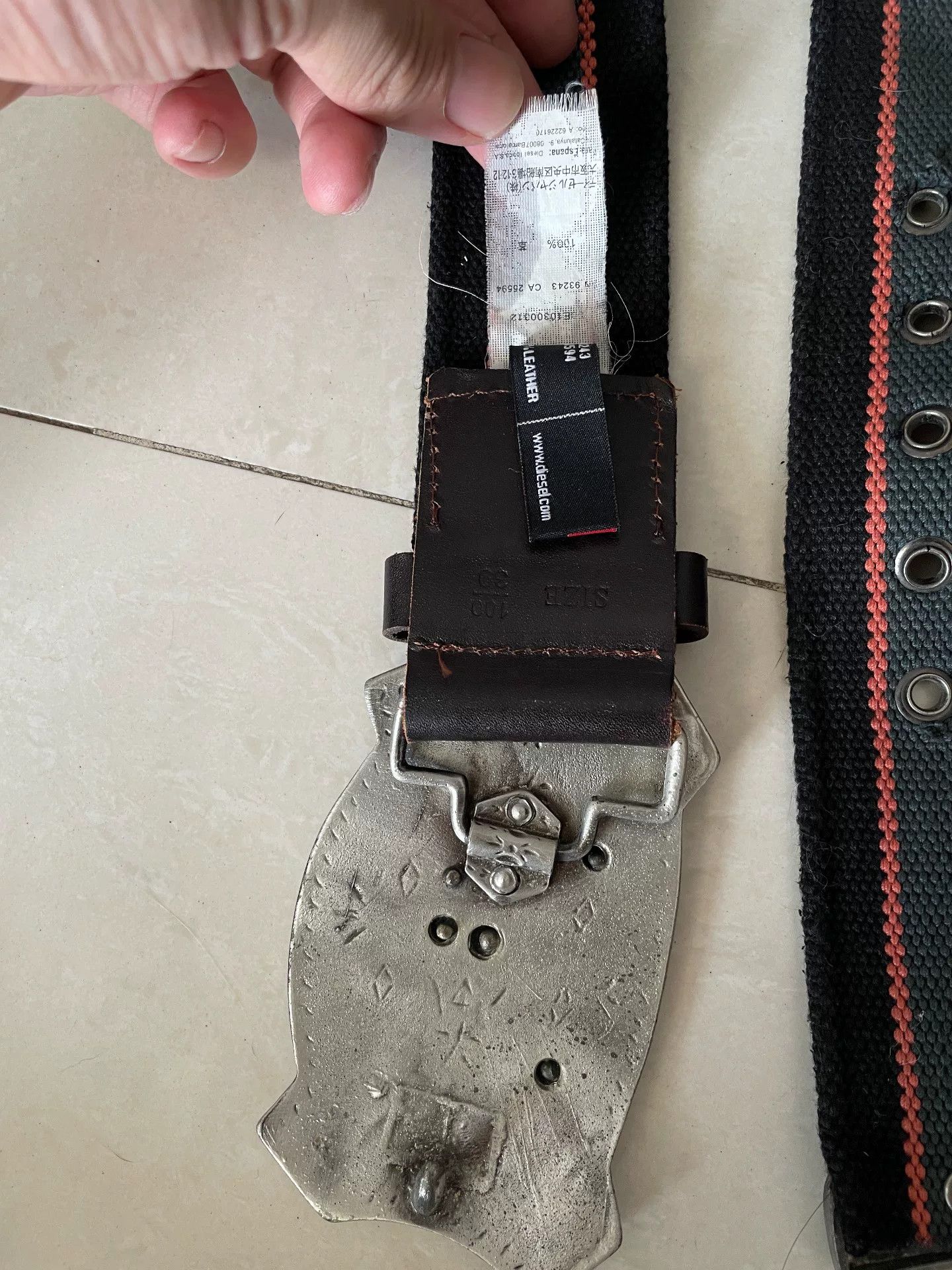 Diesel vintage diesel metal buckle waist belt Size ONE SIZE - 3 Thumbnail