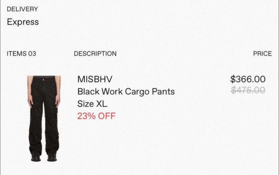 Misbhv misbhv cargo wide-leg pants size XL Size US 31 - 8 Thumbnail