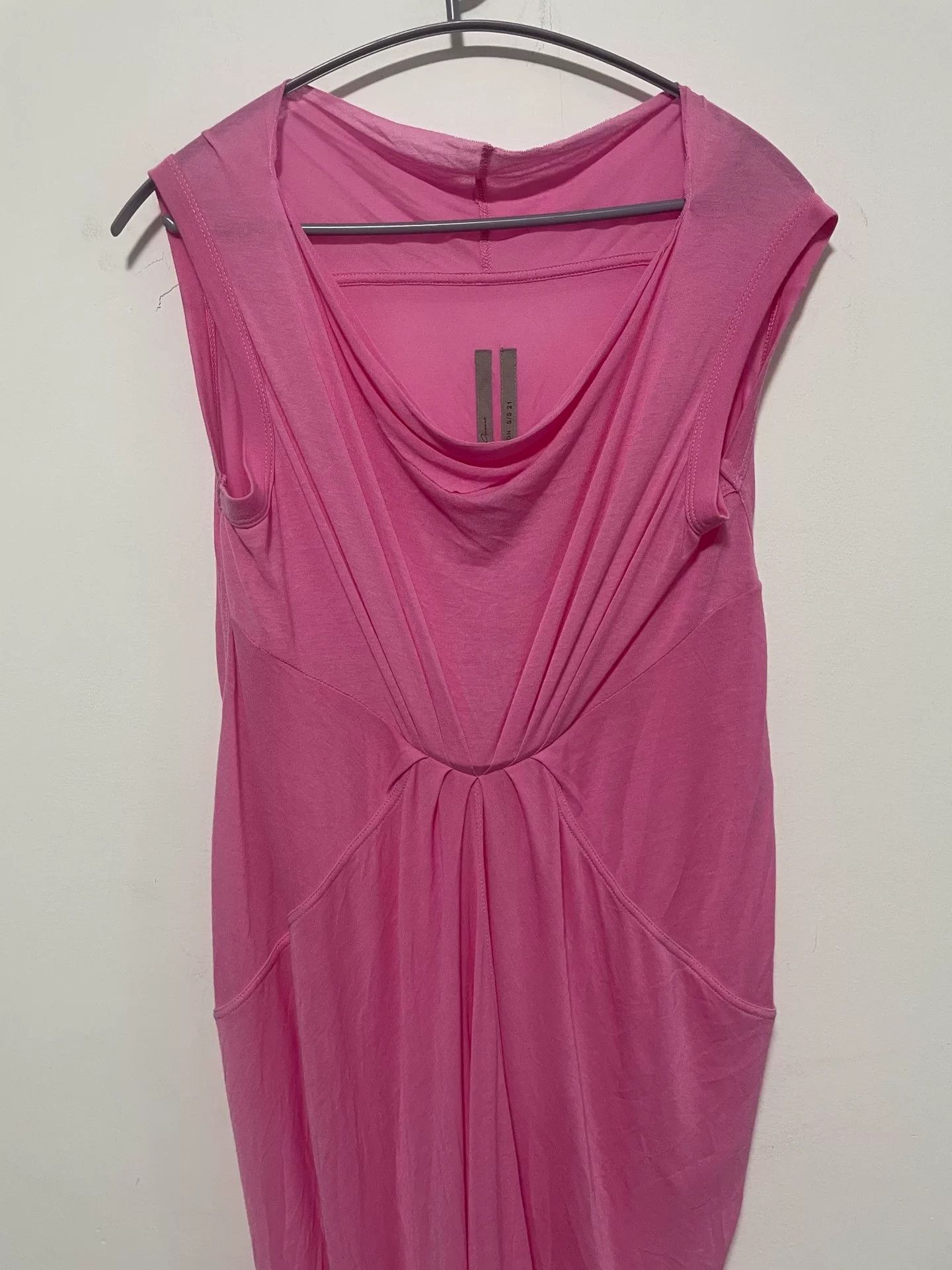Rick Owens pink draped jersey maxi dress by rick owens Size M / US 6-8 / IT 42-44 - 4 Thumbnail