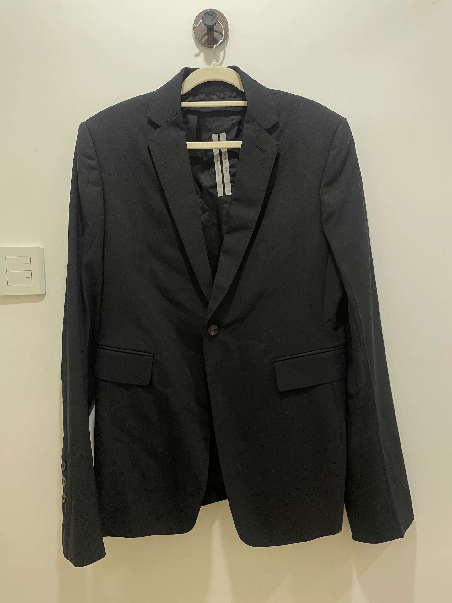Rick Owens rick owens classic black suit jacket size 50 Size US L / EU 52-54 / 3 - 2 Thumbnail